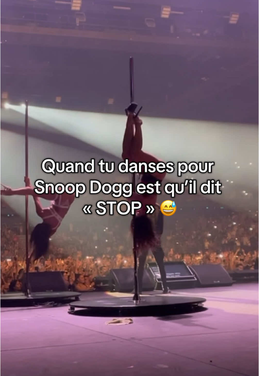 Fun fact: j’ai dansé pour snoop dogg  #snoopdogg #poledance 