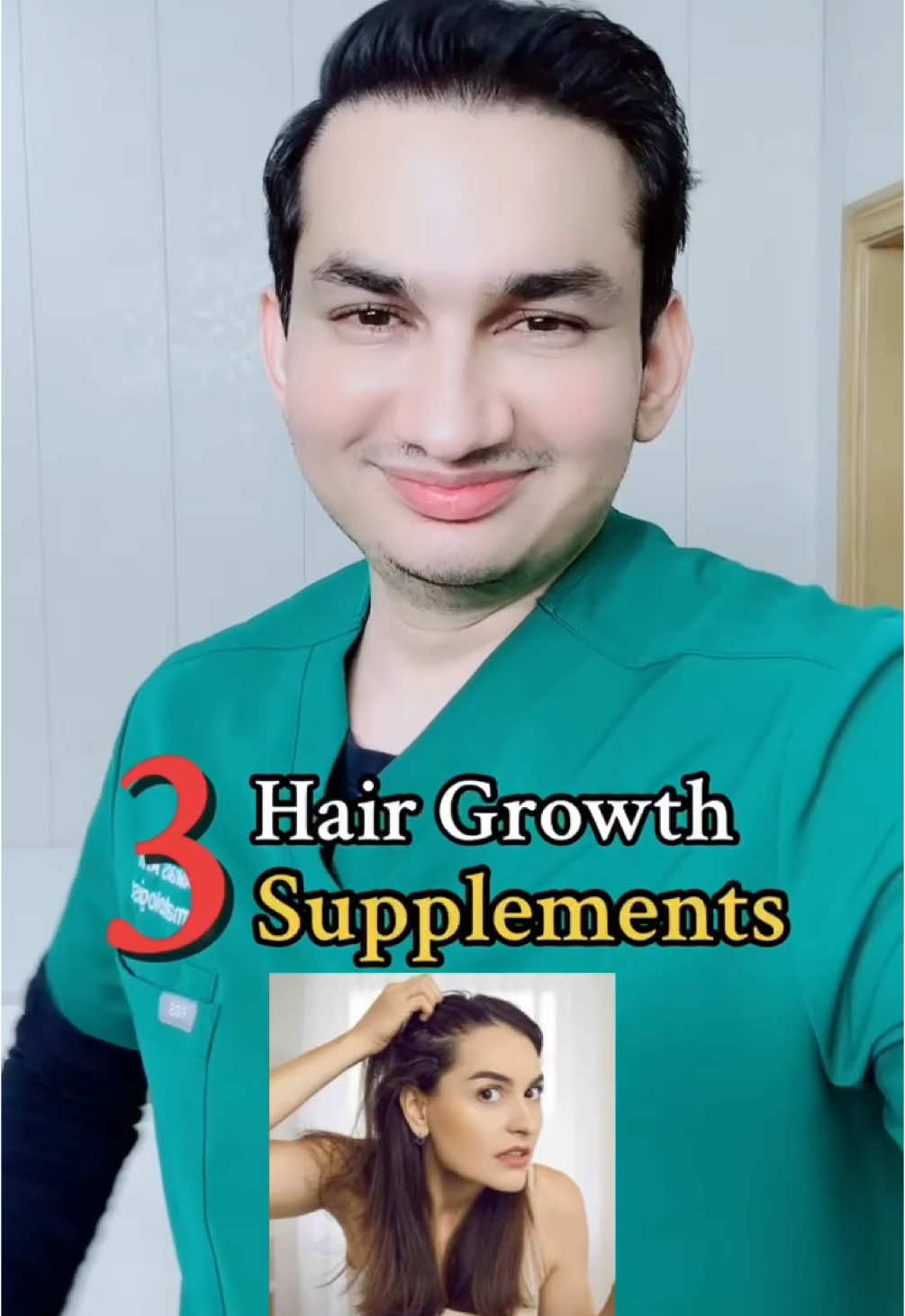 Supplements for healthy hair 👱‍♀️#drawaisarif #skincare #trending #viral #haircare #foryou #fyp #foryoupage 