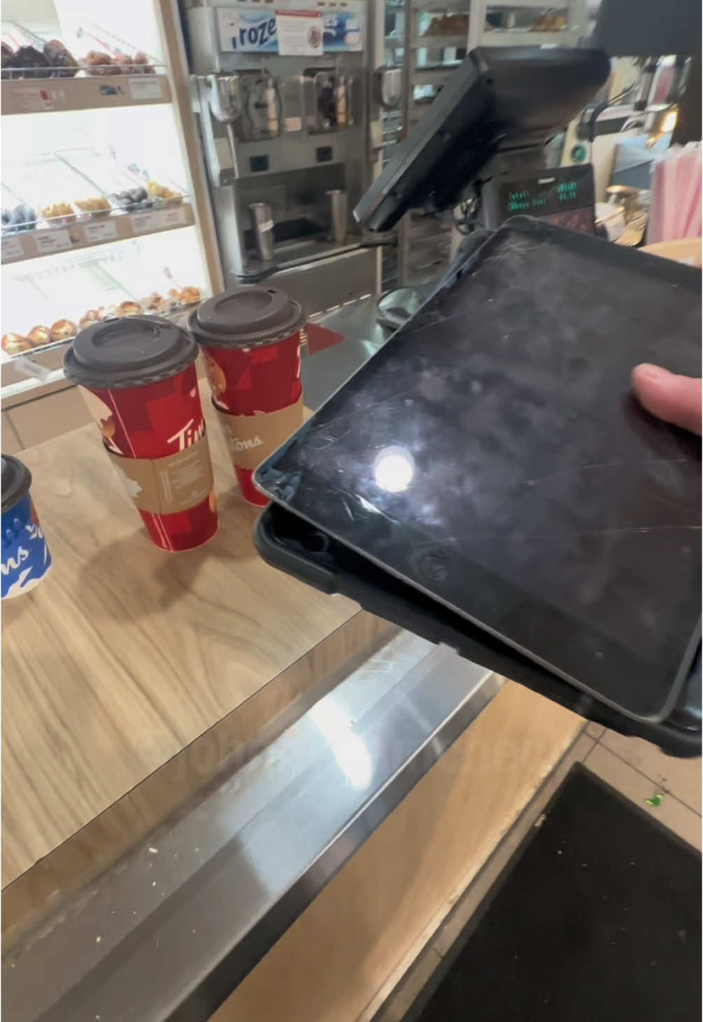 Timmies tablets to go ! #joke #prank #securitybreach