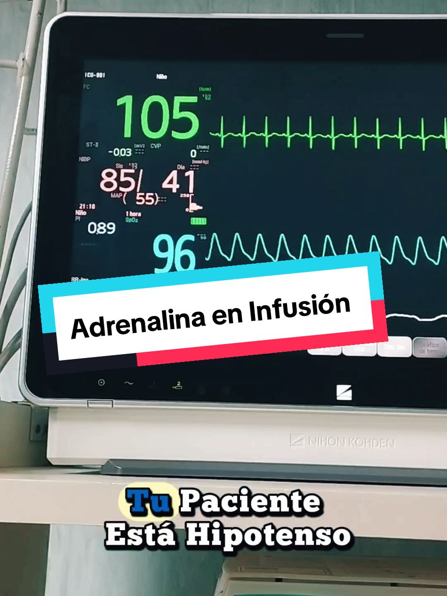 .Adrenalina en Infusión  #adrenalina  #inotropos  #enfermera #ucipediátrica  #enfermeraintensivista  #pediatria #uci 