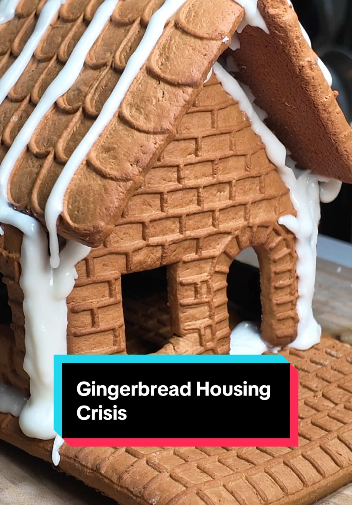 Gingerbread Housing Crisis #gingerbread #house #gingerbread #men #people 