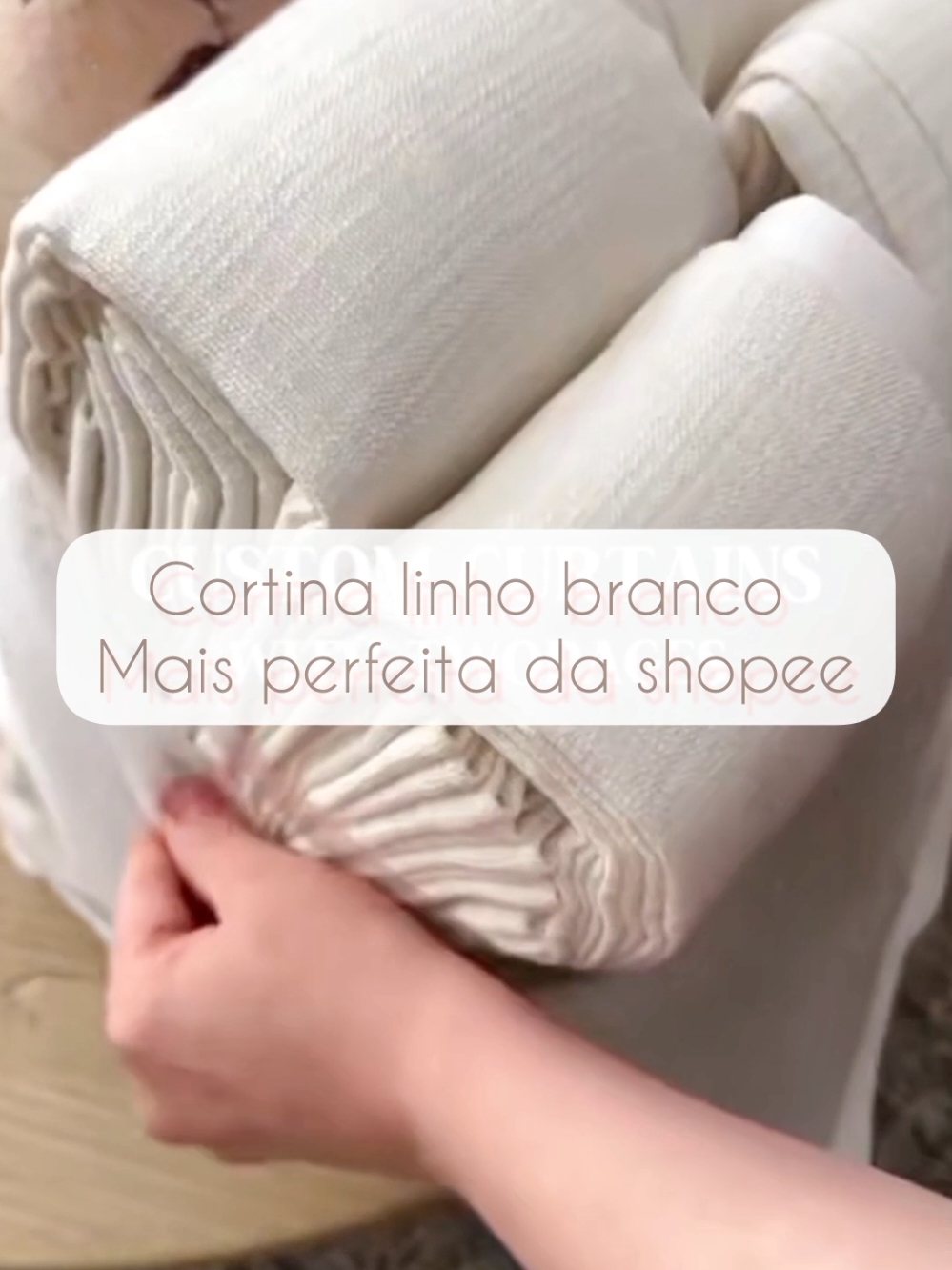 Cortina Linho Branco Shopee . . . . #comprinhashopee #shopee #homedecor #cortinas #linho #cortinablackout #enxoval #enxovalcasanova 