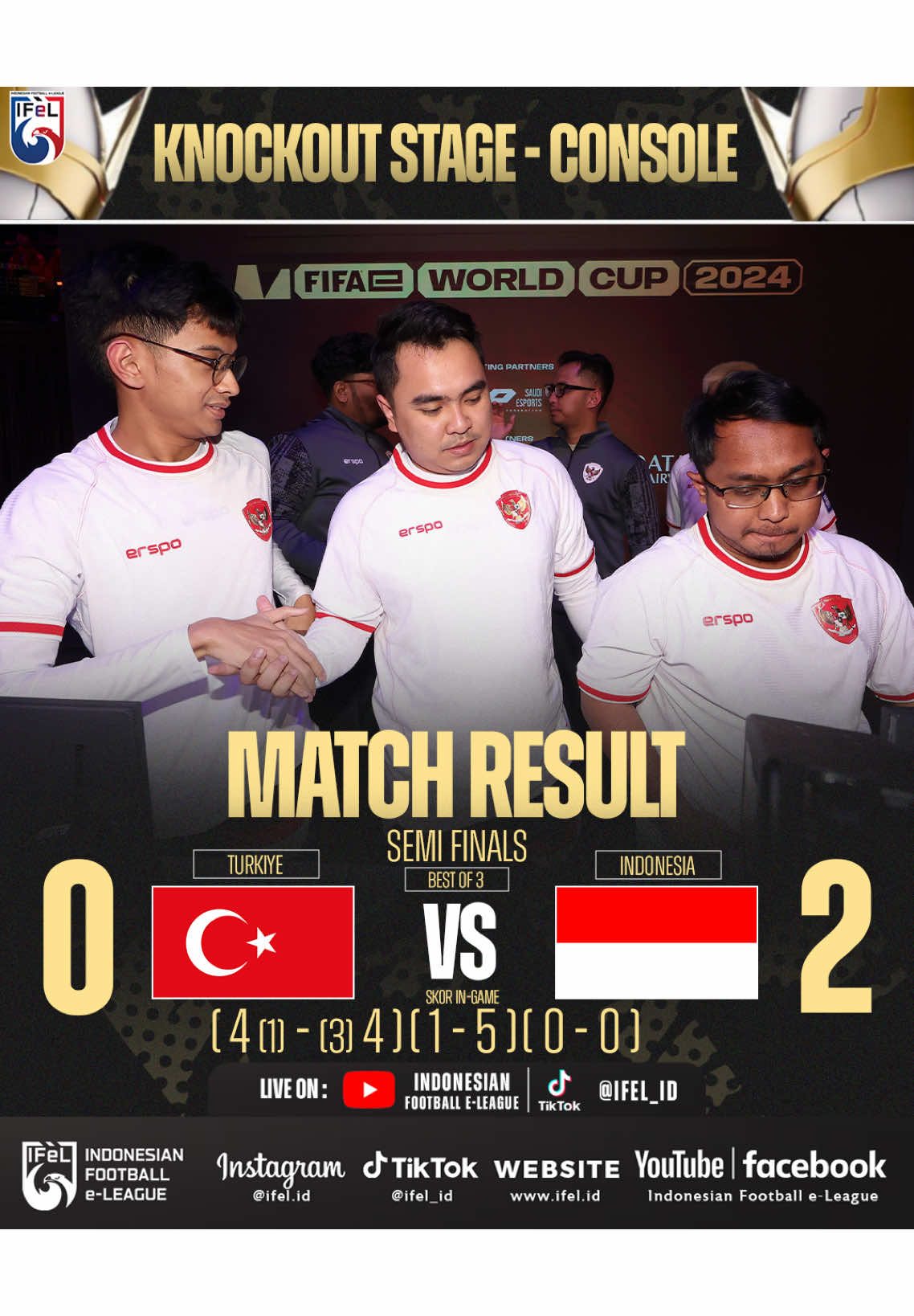 INDONESIA🇮🇩 vs TURKIYE🇹🇷 | ROAD TO GRAND FINAL🦅🔥🔥  #IFeL #ifelditiktok #indonesianfootballeleague #eFootball #eFootballIndonesia #FeWCRL #FeWCeFootball #efootballmobile #efootball2025 #timnasindonesia #FIFAe #timnasday 