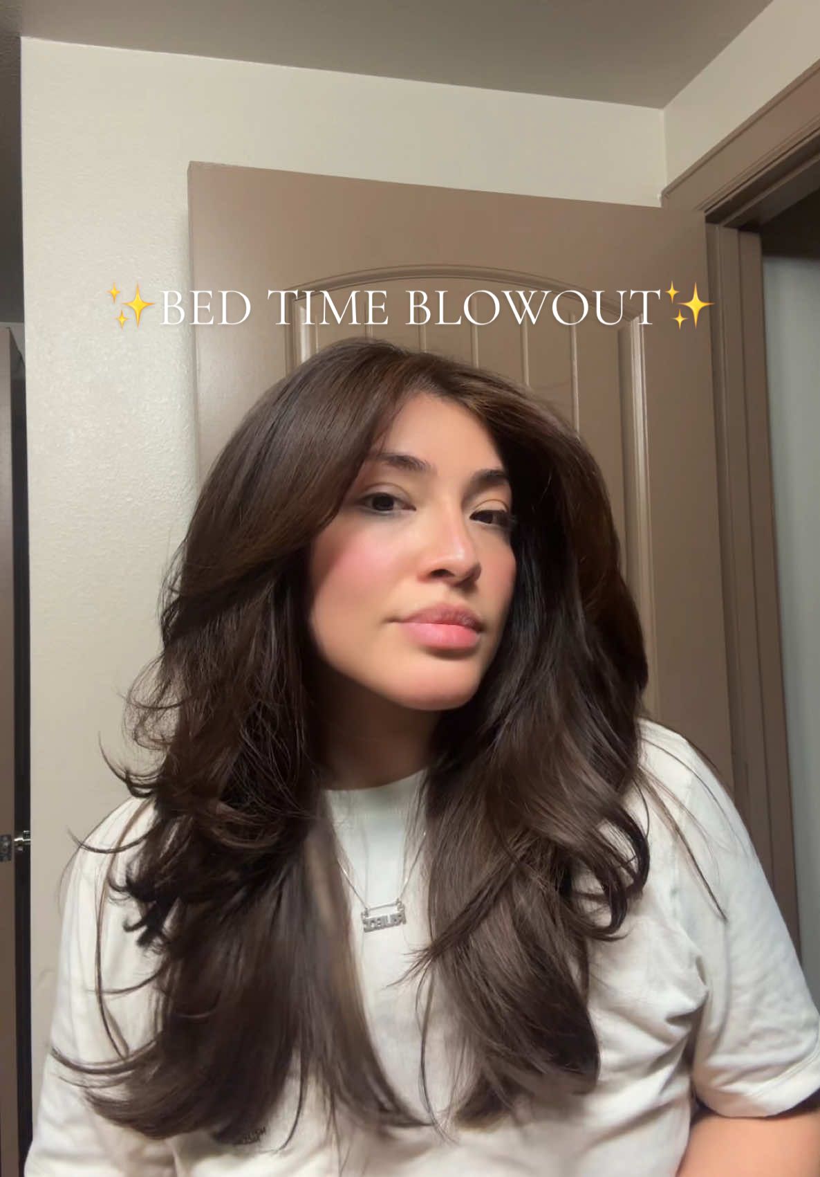 Anyone else get sick if they go to sleep with their hair wet? 👀 #blowout #blowouthair #blowoutathome #blowoutbrush #tiktokhair #tiktokhairstylist #bighair #brunettegirl #brunette #brunettehair #redken #united #hairtutorial #hairtransformation #HairCareTips #haircare101 #haircareproducts #foryou #foru #foryoupage❤️❤️ 