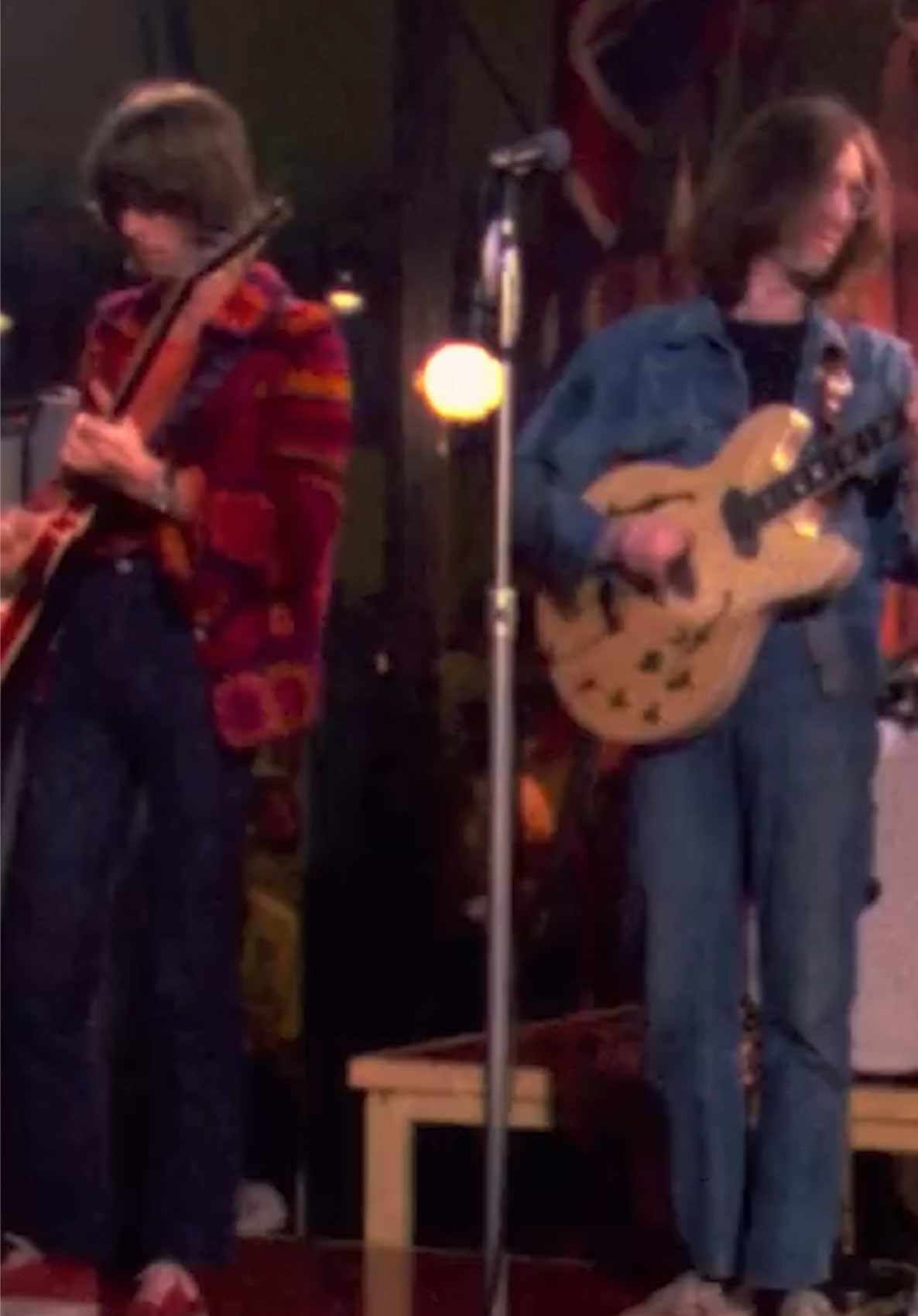 On this day in 1968: 'The Rolling Stones Rock and Roll Circus,' a concert film hosted by and featuring @The Rolling Stones, was recorded. The Dirty Mac, a supergroup featuring Eric Clapton on guitar, @John Lennon on guitar and vocals, @Keith Richards on bass, and Mitch Mitchell on drums, delivered a performance of 