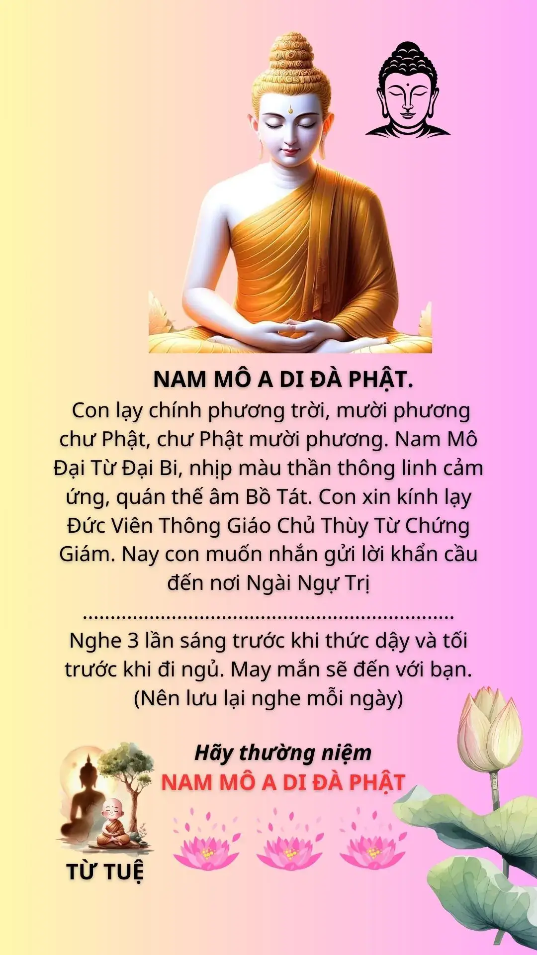 NAM MÔ A DI ĐÀ PHẬT #buddha #LearnOnTikTok #phatphap #xuhuong2024 #xuhuongtiktok #fpy #phatphapnhiemmau #xuhuong #phatphapvadoisong #phatphapvobien #kinhphat #tinhtam #nhacphat #mantra #learnontiktok 