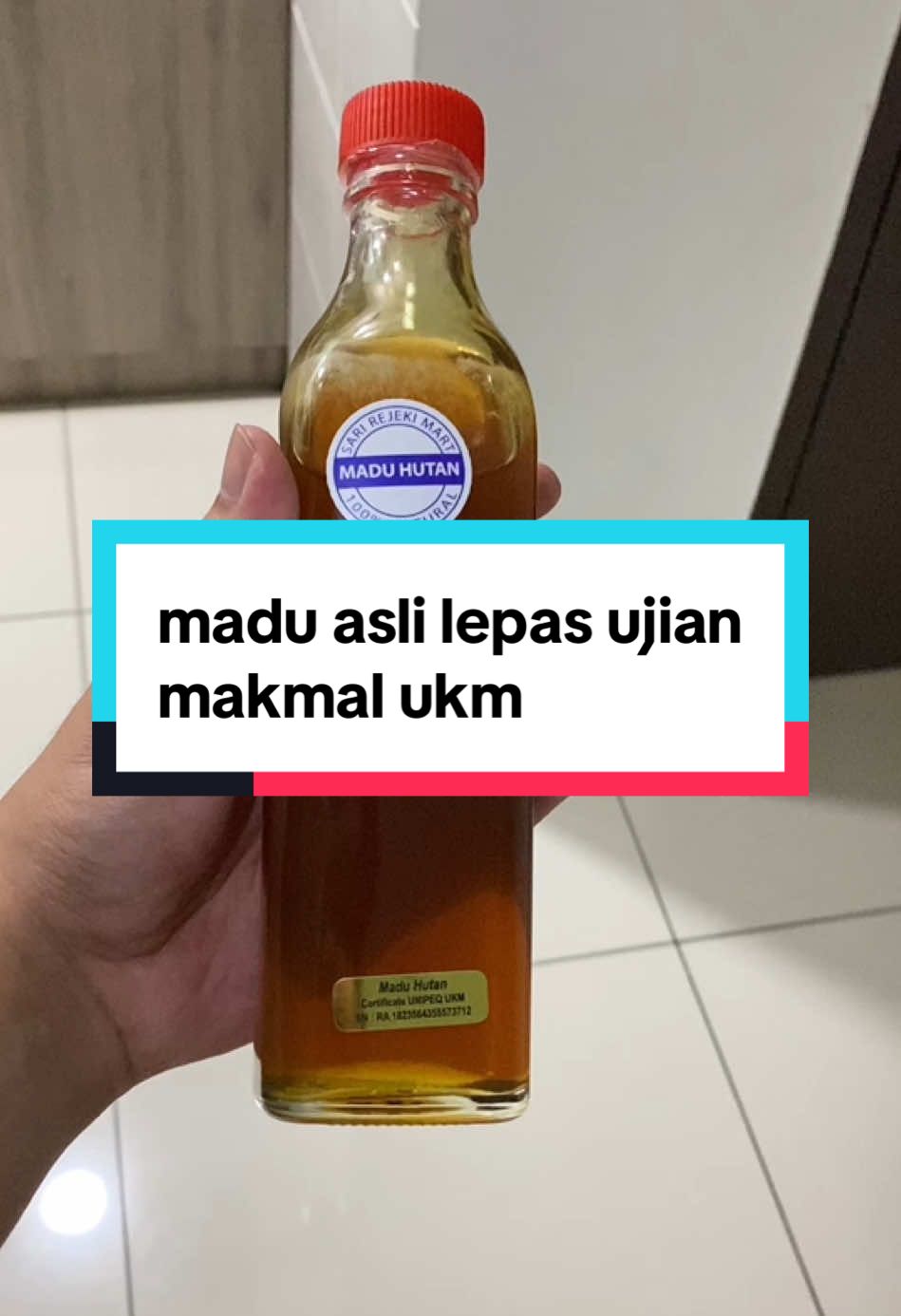 madu asli tak beku bila dibekukan #maduasliukm #tiktok #maduhutan #madutualang 