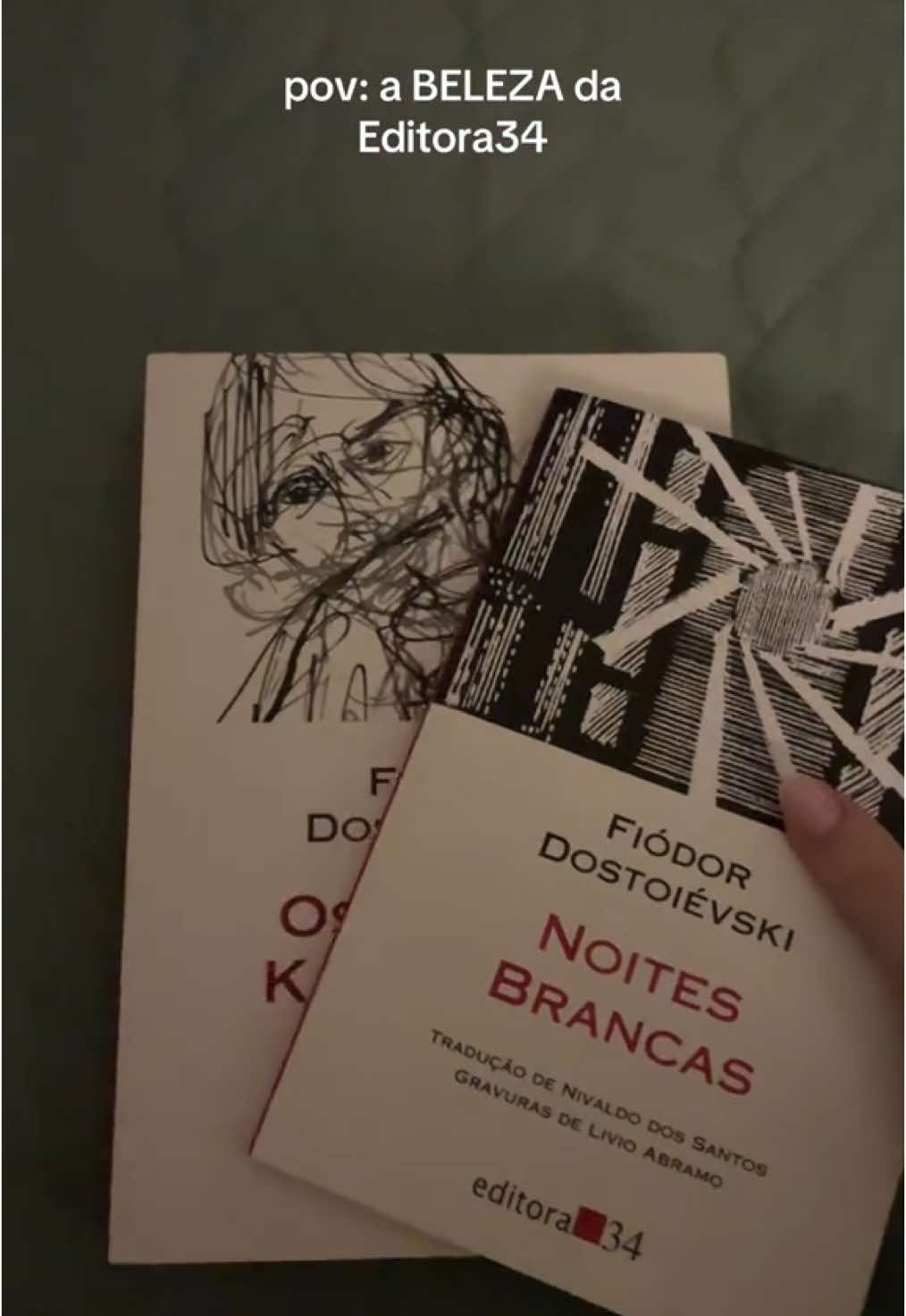 Minha parte preferida são as ilustrações!! #editora34 #literaturarussa #dostoevsky #noitesbrancas #osirmaoskaramazov #livros #BookTok #literatura #fyp 