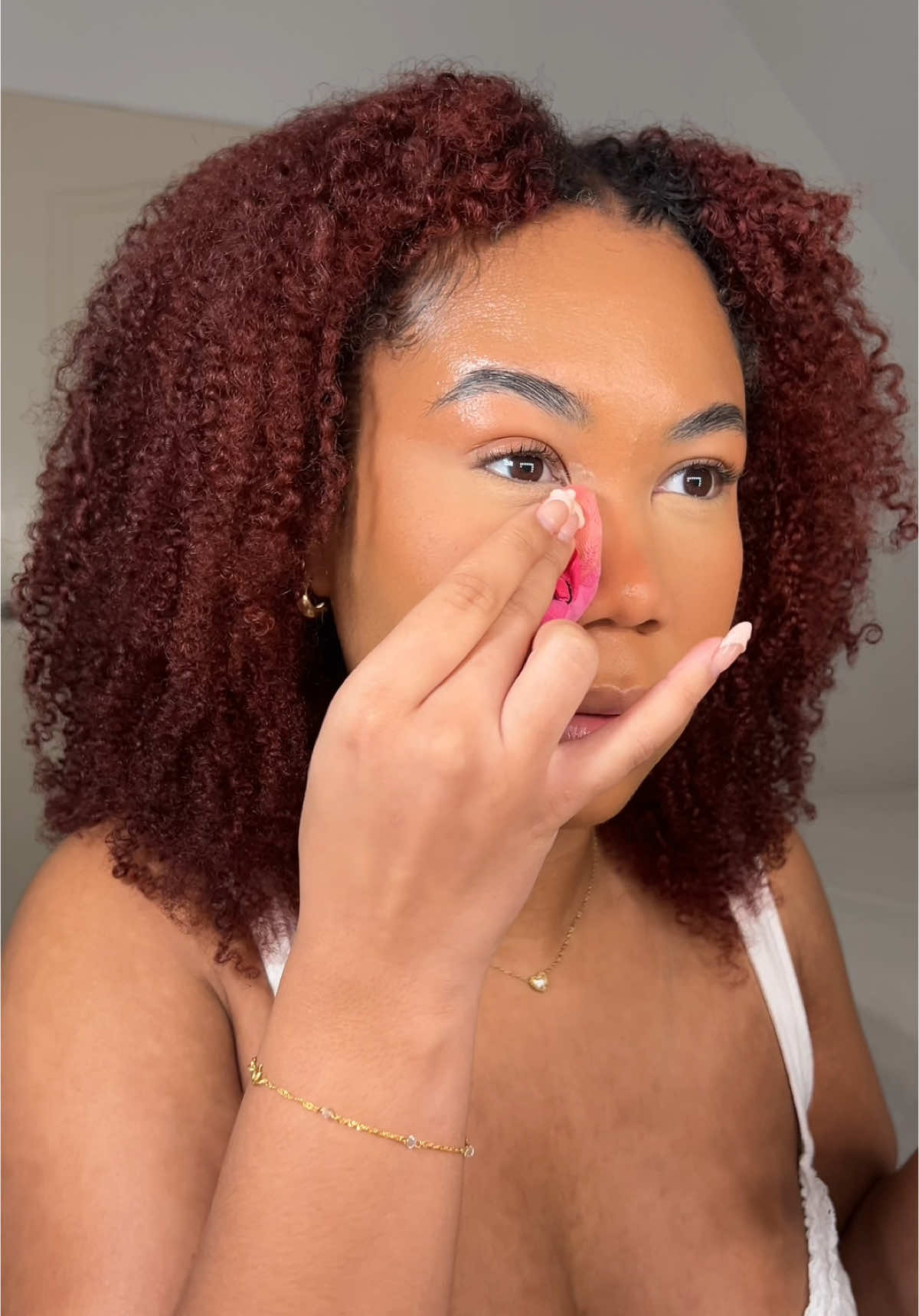 okay listen, i had plans to also show y’all a cute after clip of this flawless crease-free concealer technique, but um… yeah, the next video will explain why that didn’t happen 😭😭 for this routine, i used the @DanessaMyricksBeauty blurring balm (this stuff is everything), @Hourglass Cosmetics concealer in dune & beech, @Charlotte Tilbury setting spray to lock it in, and a combo of hourglass veil & @hudabeautyshop poundcake setting powders for a flawless finish. under-eyes? creaseless. life? a little chaotic 😂 full breakdown is in the vid, let me know if you try it!  #creasefree #makeuptips #flawlessbase #concealertips #concealerhack