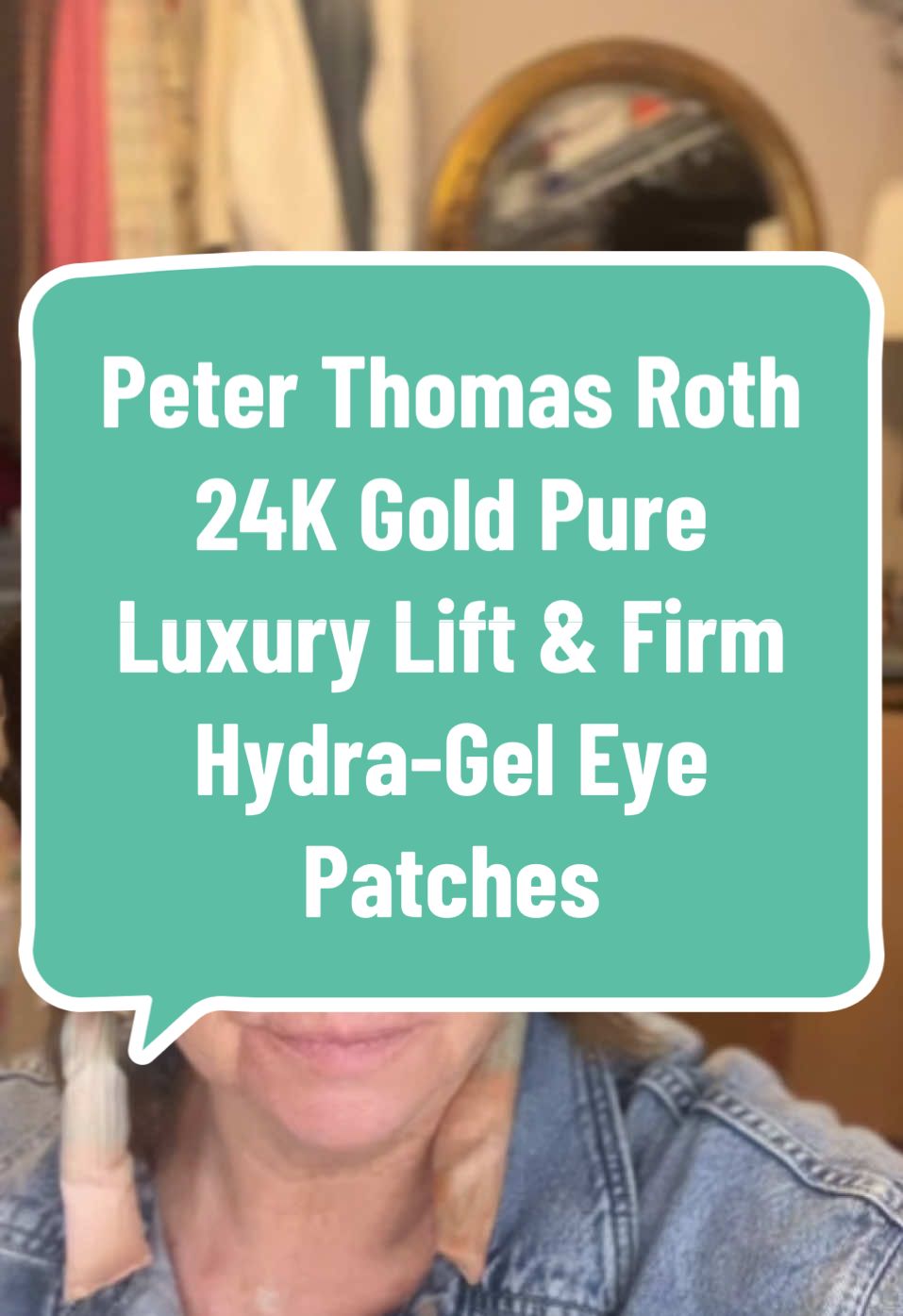 My favorite eye patches! Peter Thomas Roth 24K Gold Pure Luxury Lift & Firm Hydra-Gel Eye Patches are soooo good! #beautyover40 #makeupover40 #eyecare #skincare #TikTokShop #stockingstuffers 