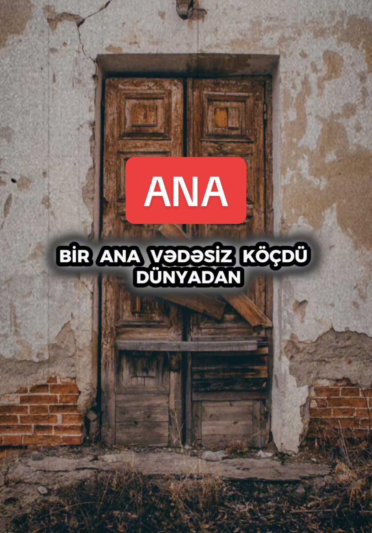 Bir ana vədəsiz köçdü dünyadan. 😔