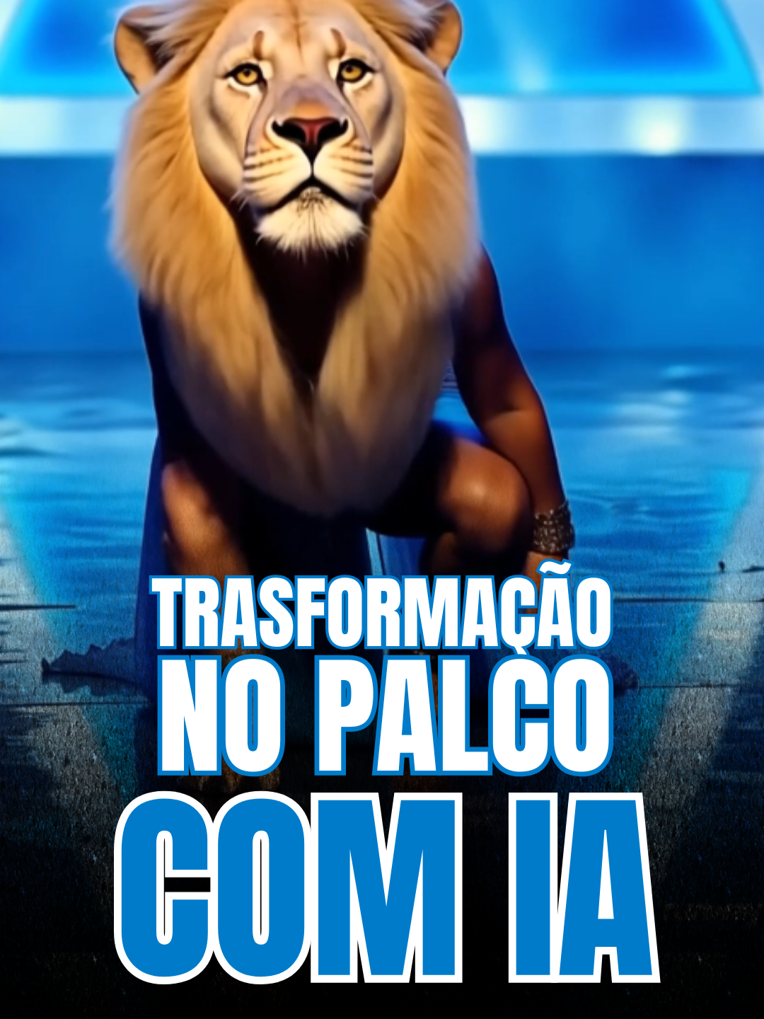 Trasformação  no Palco com IA #ia #gottalent #magic ##tiktokviral #monetizartiktok