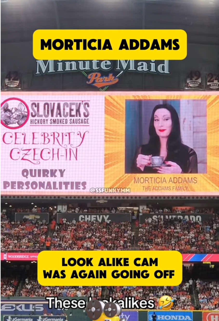 The last one is perfect😂 #lookalike #lookalikeedit #lookalikecam #lookalikes #celebrity #jumbotron #hockey #funny #sports #funnyvideos😂 #foryoupage❤️❤️ 