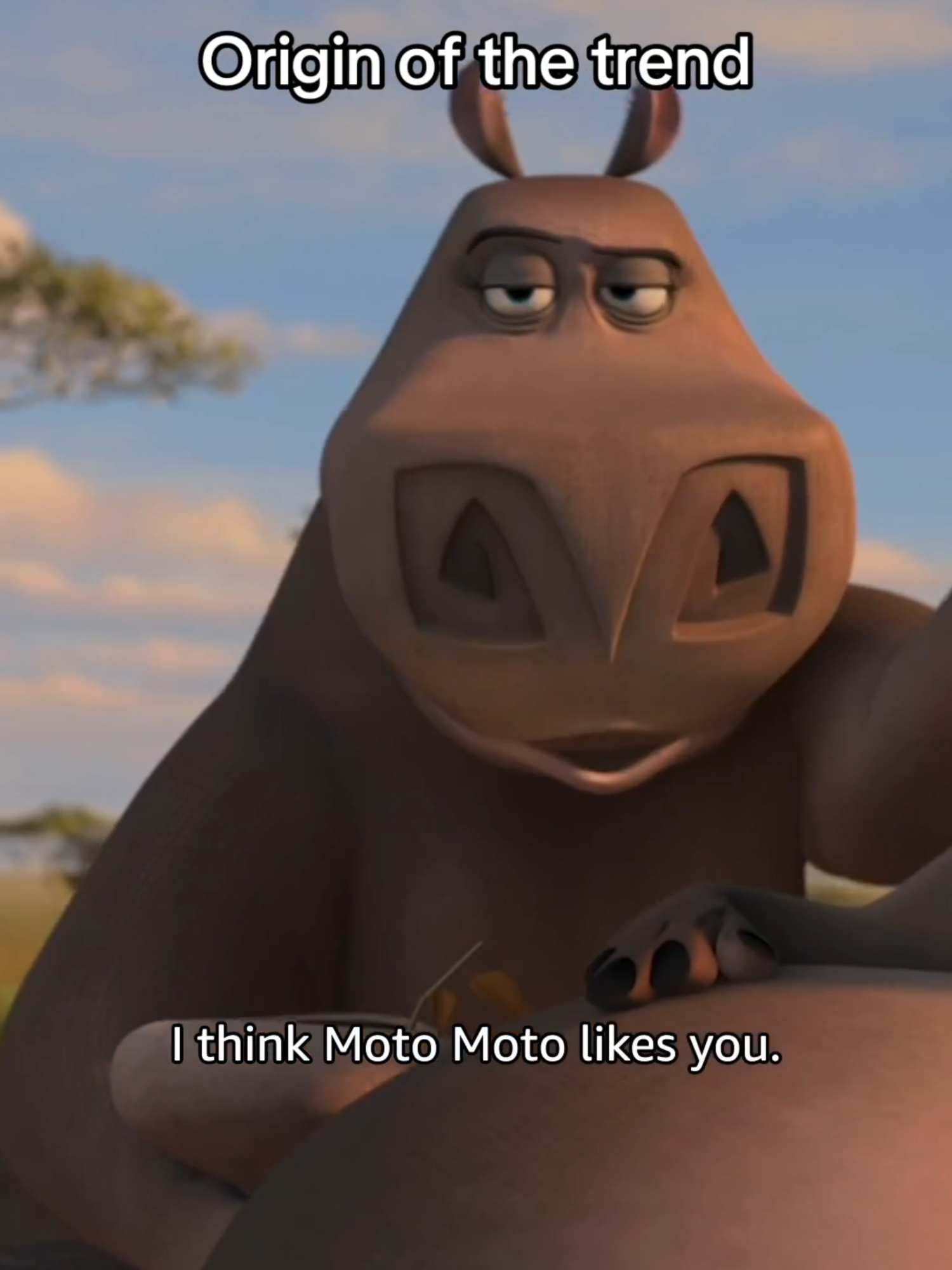 i think moto moto likes you... 👀🦛 #madagascar2 #madagascar #jadapinkettsmith #william #primevideo