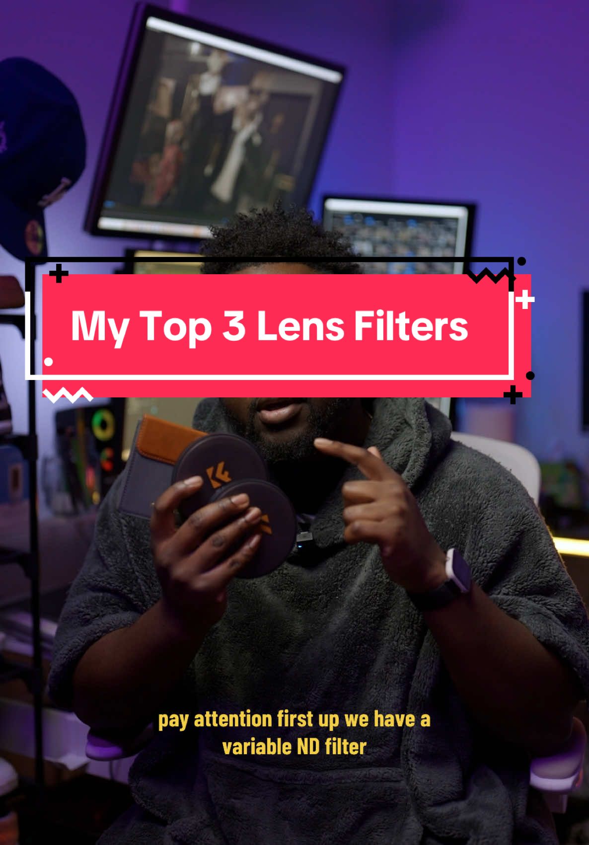 My top 3 lens filters! Not a neccisicty but make the job easier! These are all from @K&F CONCEPT their Nano X line specifically! Love their items! #chicagophotographer #chillguy #weddingphotographer #chicago #chicagovideographer #weddindvideographer #sonya7iv #cinematiclighting #bestlighting #sonysettings #fx30 #lensfilter #mistfilter #ndfilter #cplfilter 
