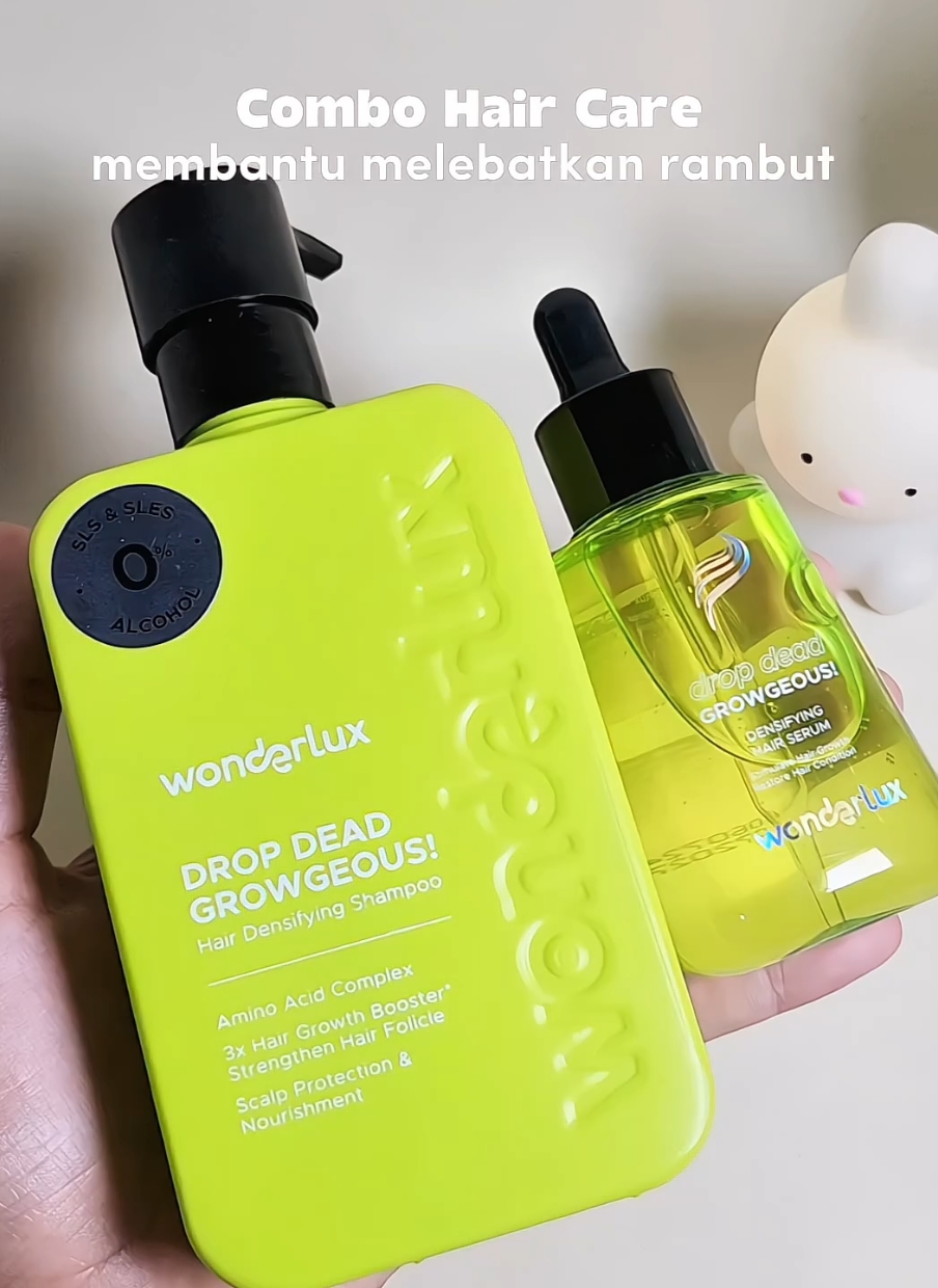 punya masalah rambut tipis ? wajib cobain ini nih, cus buruan co mumpung harga lagi promo 😍‼️ #haircare #haircareroutine #haircareproducts #wonderlux 