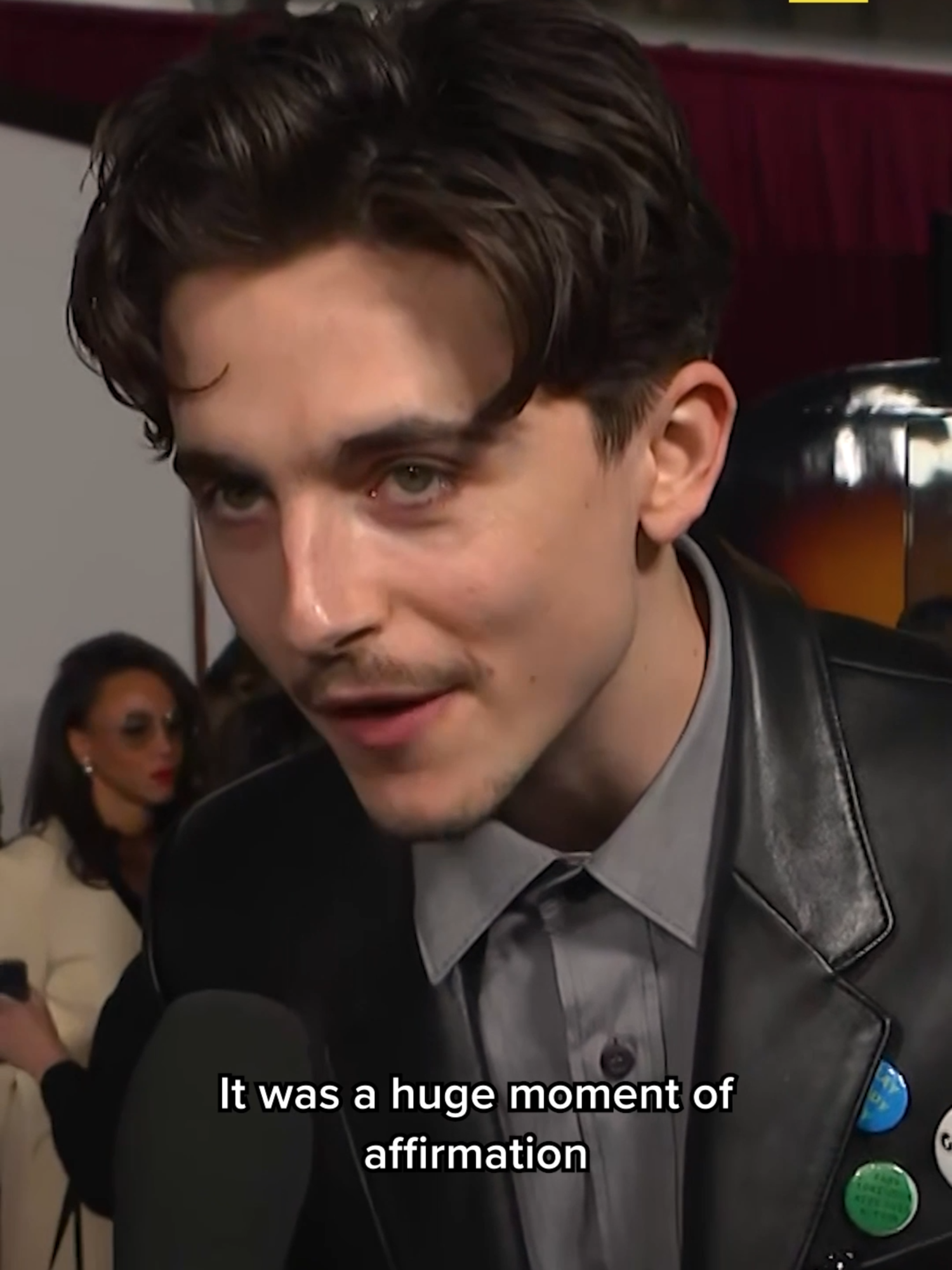 Timothée Chalamet reacts to Bob Dylan calling him a "brilliant actor" for his performance in 'A Complete Unknown' 🥰 #timotheechalamet #bobdylan #acompleteunknown