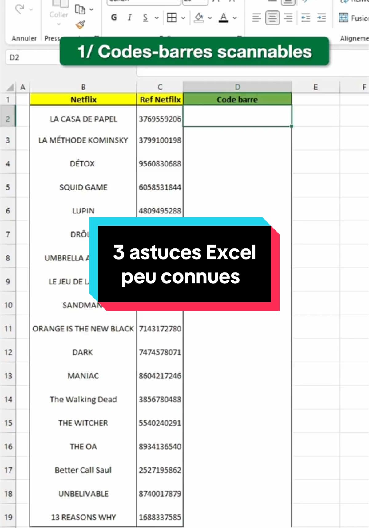 3 astuces que peu de gens connaissent #excel 