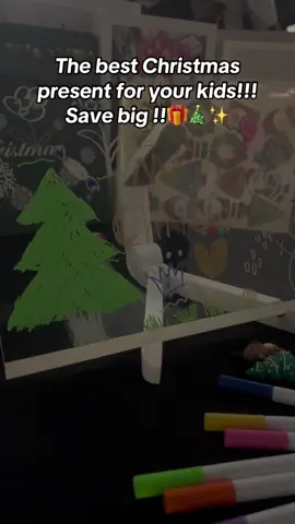 Forgive me for my poor drawing skills 😂!!I put this special discount below the video!!!🎁😉🎄✨👆#tiktokshopblackfriday #tiktokmademebuyit #tiktokshop #TikTokShopHolidayHaul #spotlightfinds #tiktokshopcybermonday #chrismasgifts #chrismas2024 #board #acrylic #kid #drawing 