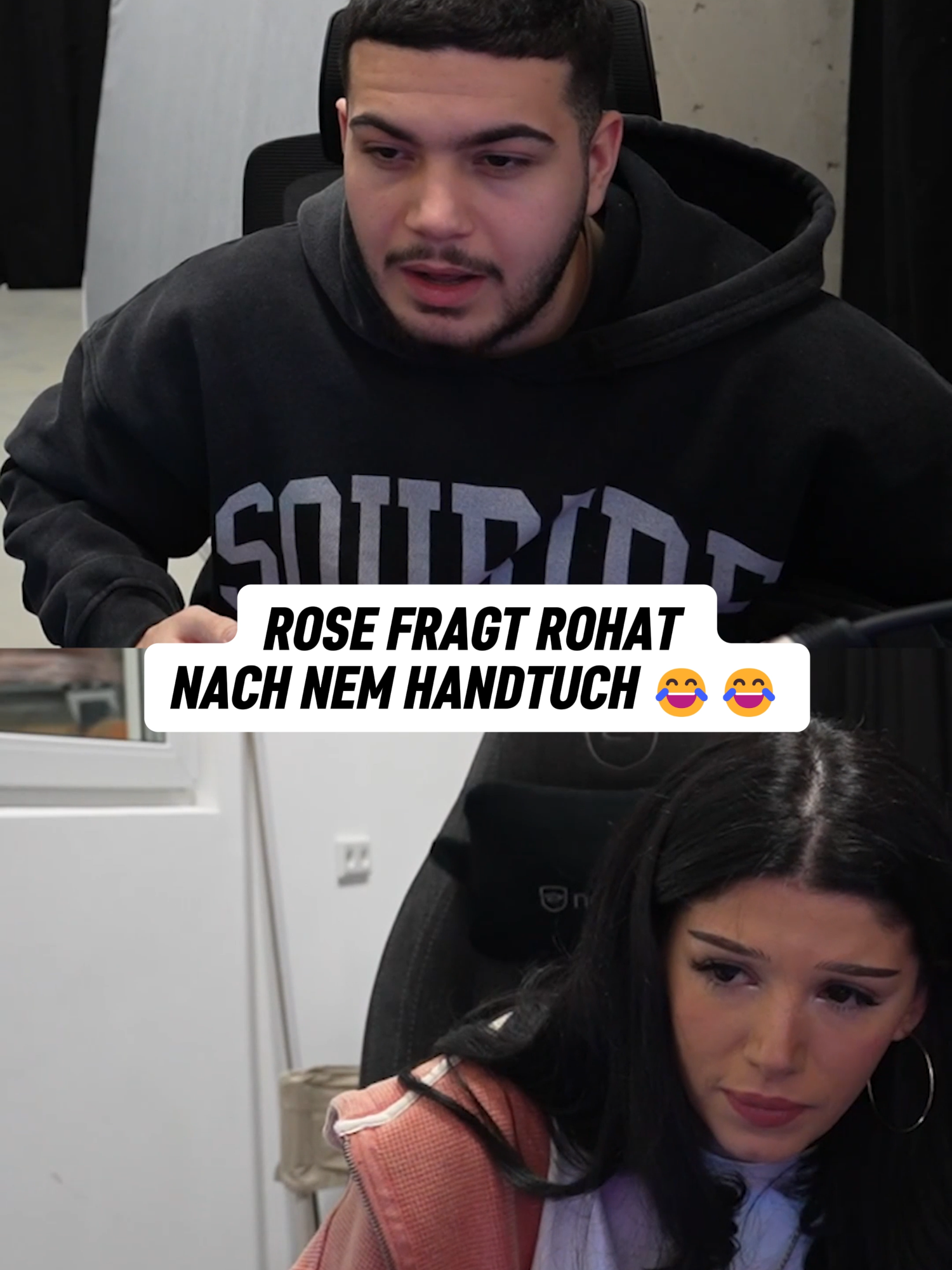 Rosemondy fragt Rohat nach einem Handtuch 🤣🤣🤣 #rohat #fyp #Minecraft #goviral #rose