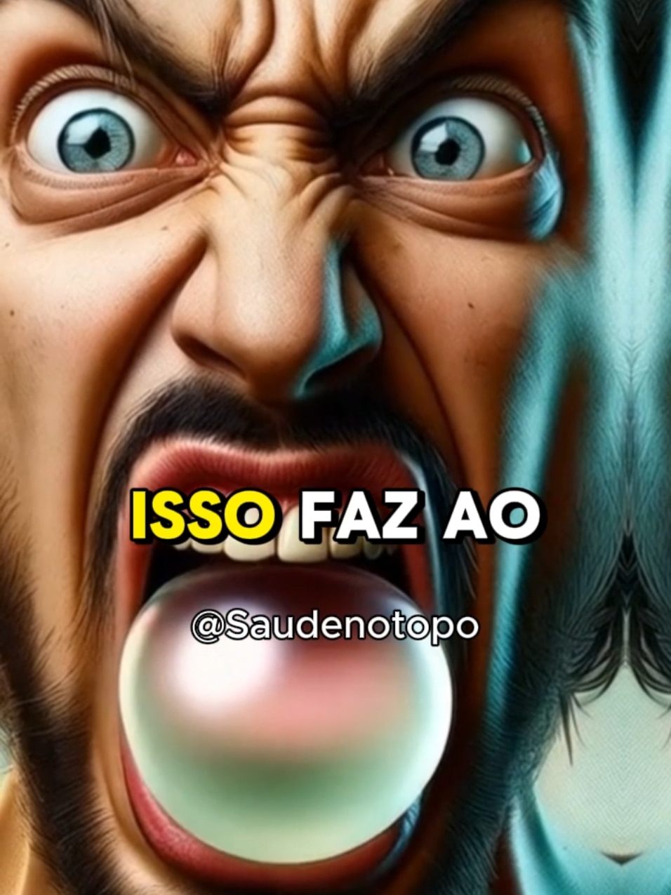 conte nos comentários se você já mascou chicletes hoje 🫵  #saudenotopo #saude #chiclete #corpo #saudavel #alimentaçãosaudável #hidratação 