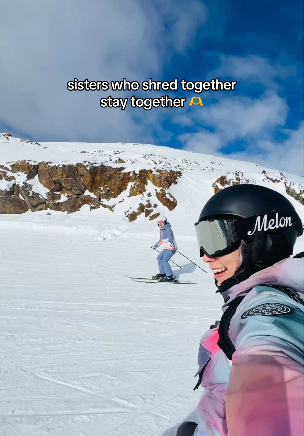 Tag your shred sister 🫶 #risefestival #shred #skigirl #snowboarding #skiing #skitok 