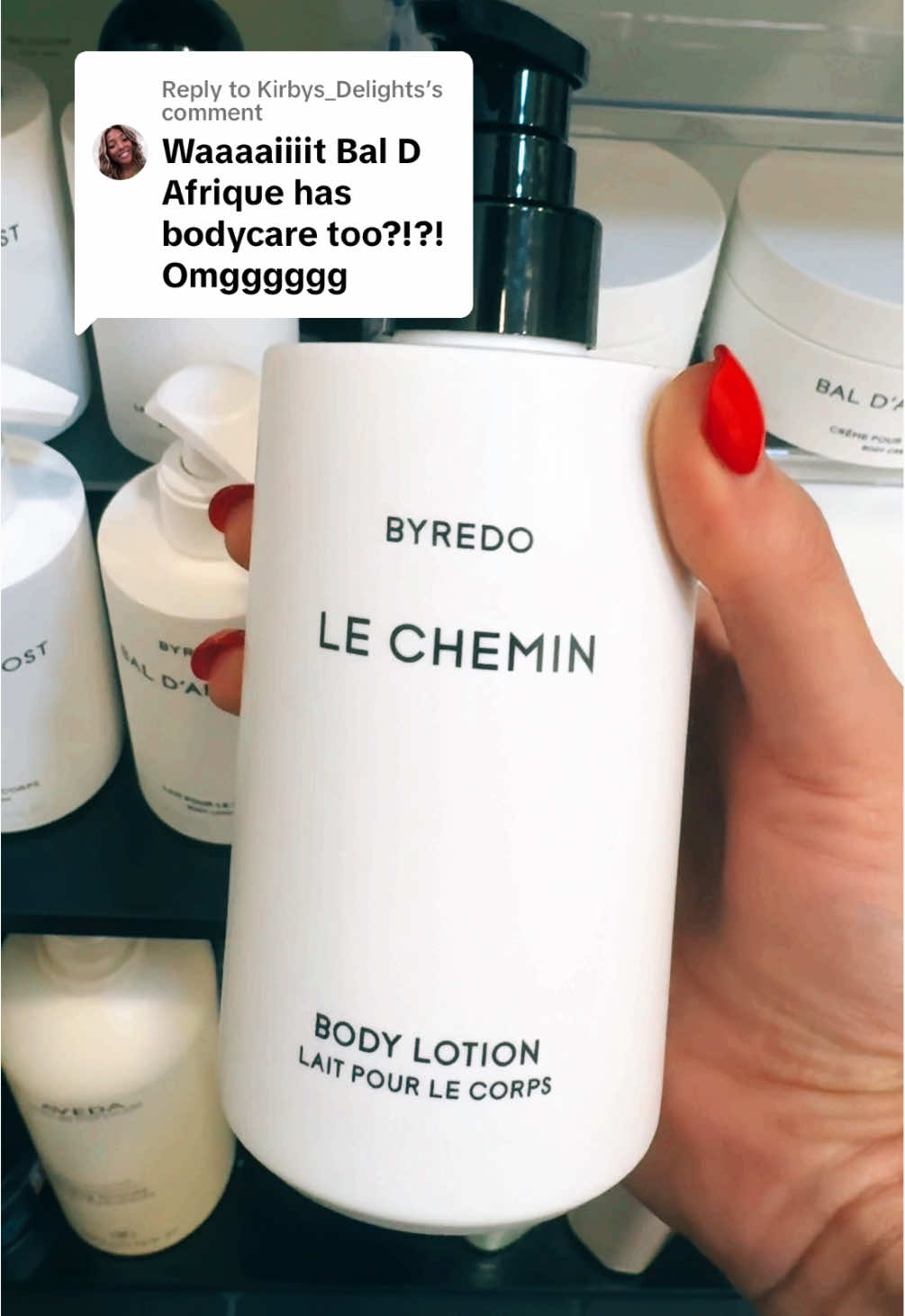 Replying to @Kirbys_Delights @BYREDO @The Luxury Collection #fragrancecollection #nicheperfume #byredo #byredoperfume #bodycream #perfumereview #fragtok #perfumetok 