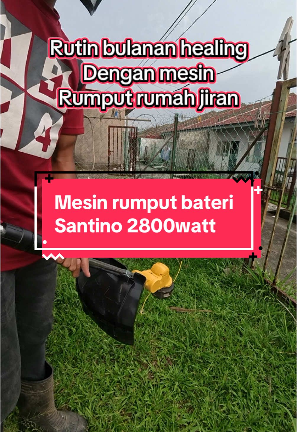 Mesin rumput bateri santino #mesinrumput #mesinrumputbateri #mesinrumputbaterisantino 