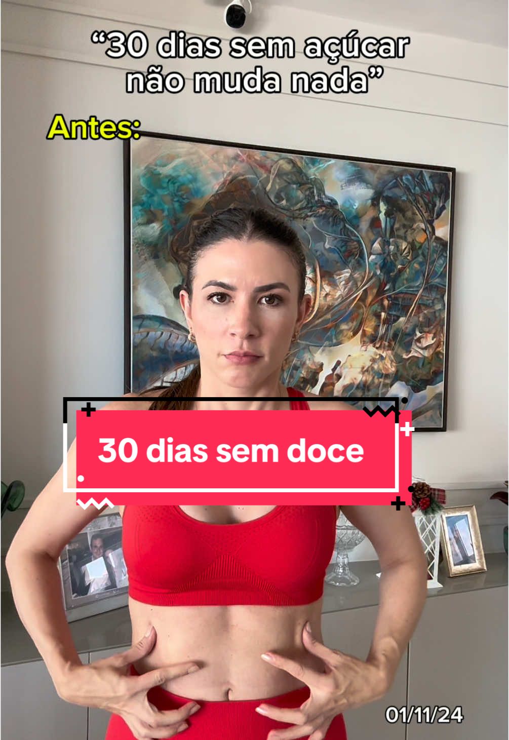 30 dias sem doce e olha esse resultado! #nosugar #zeroacucar #antesedepois #antesxdepois 