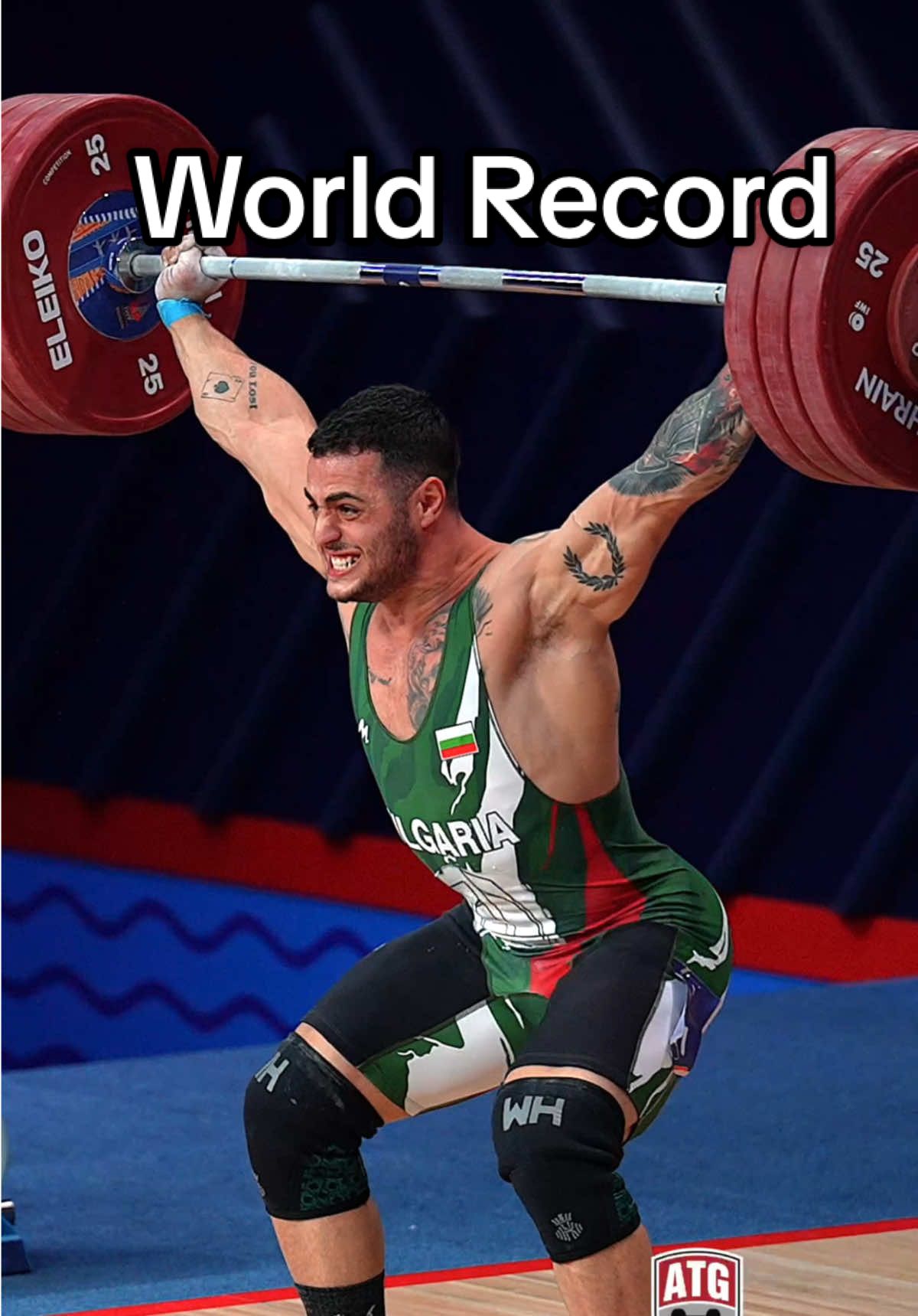 20 y/o Karlos Nasar (89kg Bulgaria 🇧🇬) 183kg / 403lbs World Record! #weightlifting 