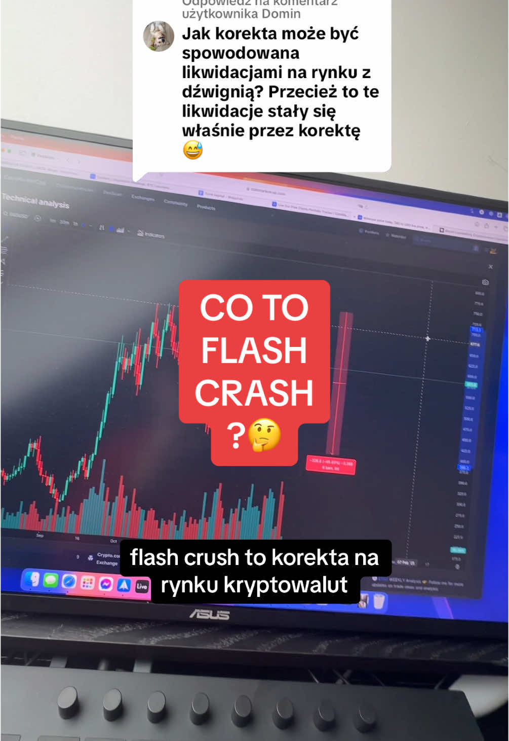 Odpowiadanie użytkownikowi @Domin Co to Flash Crash? 🤔 #kryptowaluty #inwestycje #bitcoin #ethereum #krypto #krypto  #GayaUntukRaya 