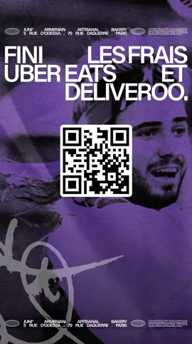 Fini les frais Uber Eats et Deliveroo 😎 On lance notre propre plateforme 😘 Profitez des prix comme si vous etiez chez Juni ❤️ Scannez et faites-vous plaisir ! #pourtoii #pourtoi #juni #paris #restaurantarmenien 