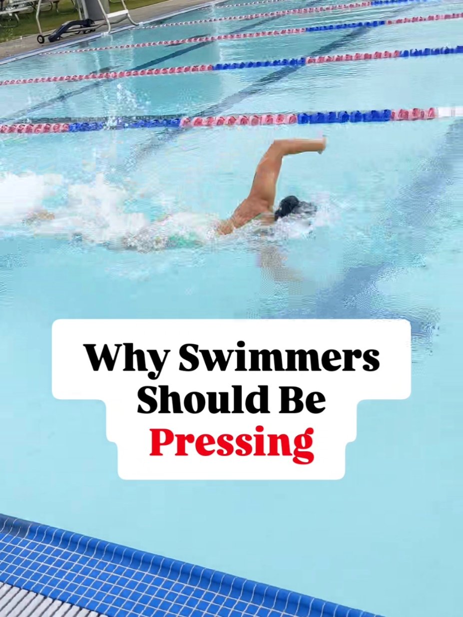 You don’t typically see swimmers bench pressing or doing other press exercises, but there are reasons why you SHOULD.  Here are a few of them:  - Builds shoulder stability in different planes - Improves shoulder proprioception - Improves muscular strength and endurance - Aids in motor control - Enhances pool training 👉🏽 Follow @theswimmersdoc for more performance tips #hybridperformance #hybridtraining #hybridathlete #strengthtraining #drylandtraining #armworkouts #pushups #benchpress #ironman #swimteam #crossfit #triathlon #swimclub #performance #swimlife #competitiveswimming #swimtraining #injuryprevention #theswimmersdoc #swimming #athlete #swimcoach #strengthcoach 