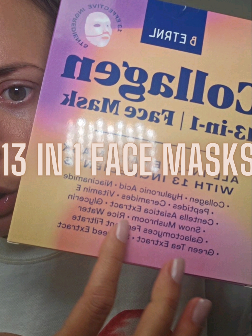 13 in 1 can't beat that. I am obsessed with face masks #skincarehacks #glassskin #skincare #beauty #collagen #collagenmask #MomsofTikTok #TikTokShop 