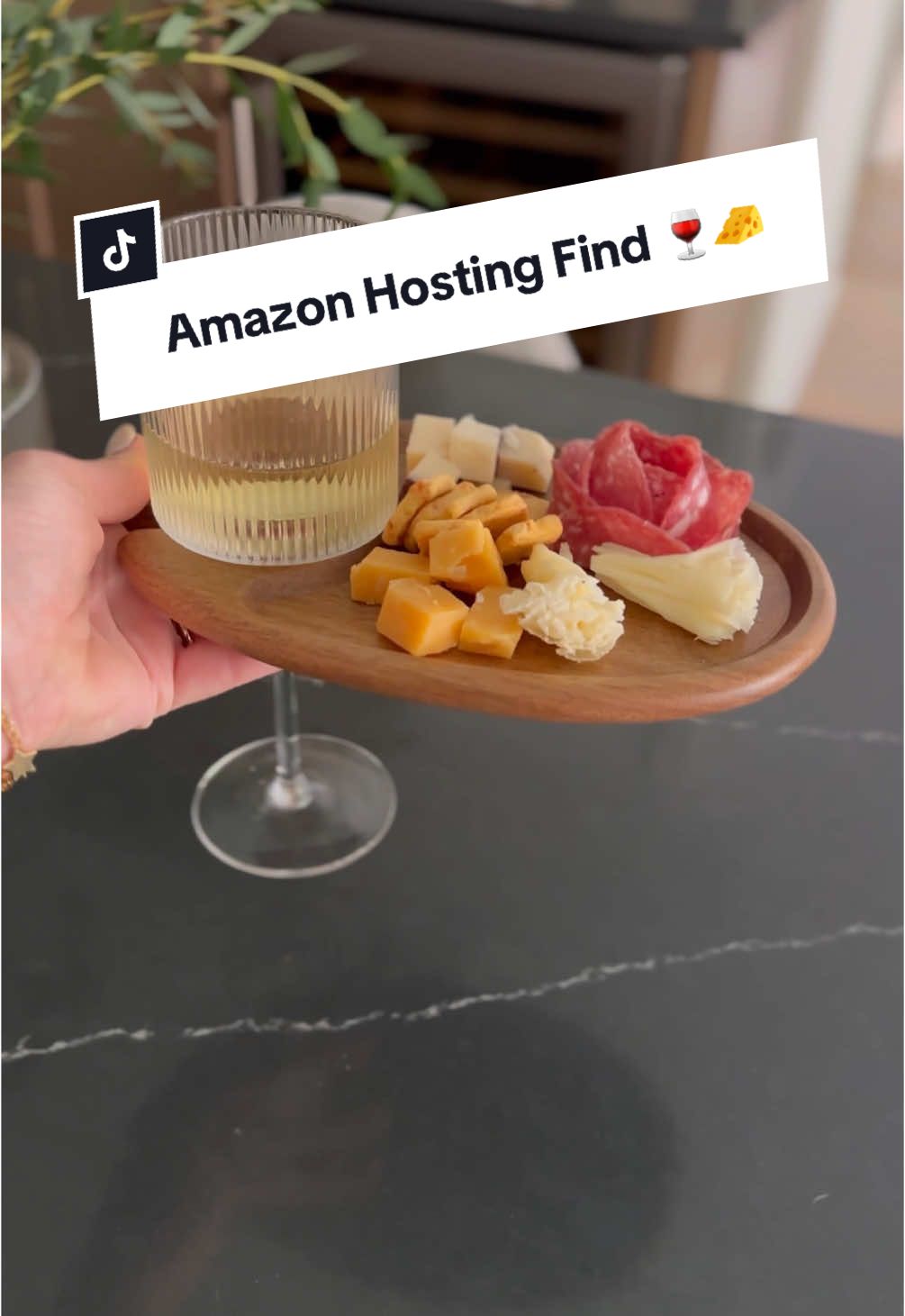 Whoever invented these deserves a raise 🍷🧀 These individual charcuterie/appetizer wine plates are so smart! Linked in my Amazon Storefront! #amazonhome #holidayhosting #charcuterie #charcuterieboard #holidayparty #hostingideas #amazonfinds #partyideas 