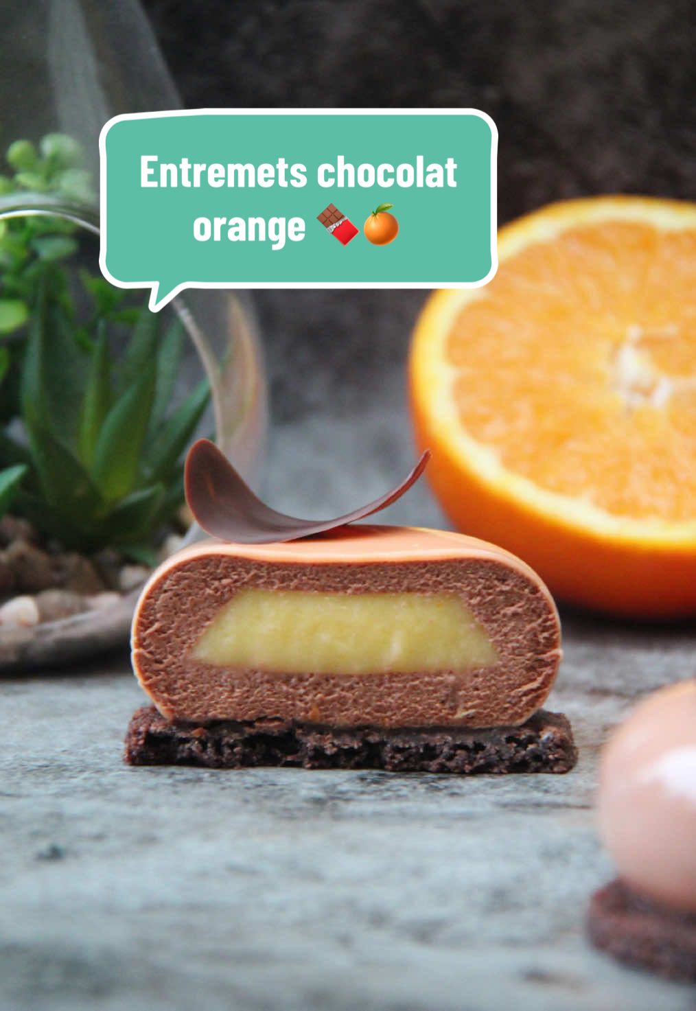 Entremets chocolat orange 🍊  Partie 1  🍊 Crémeux orange  🍫 mousse chocolat  #orange #chocoat #patisserie #entremets #glacage #mousse #gateau #dessert 