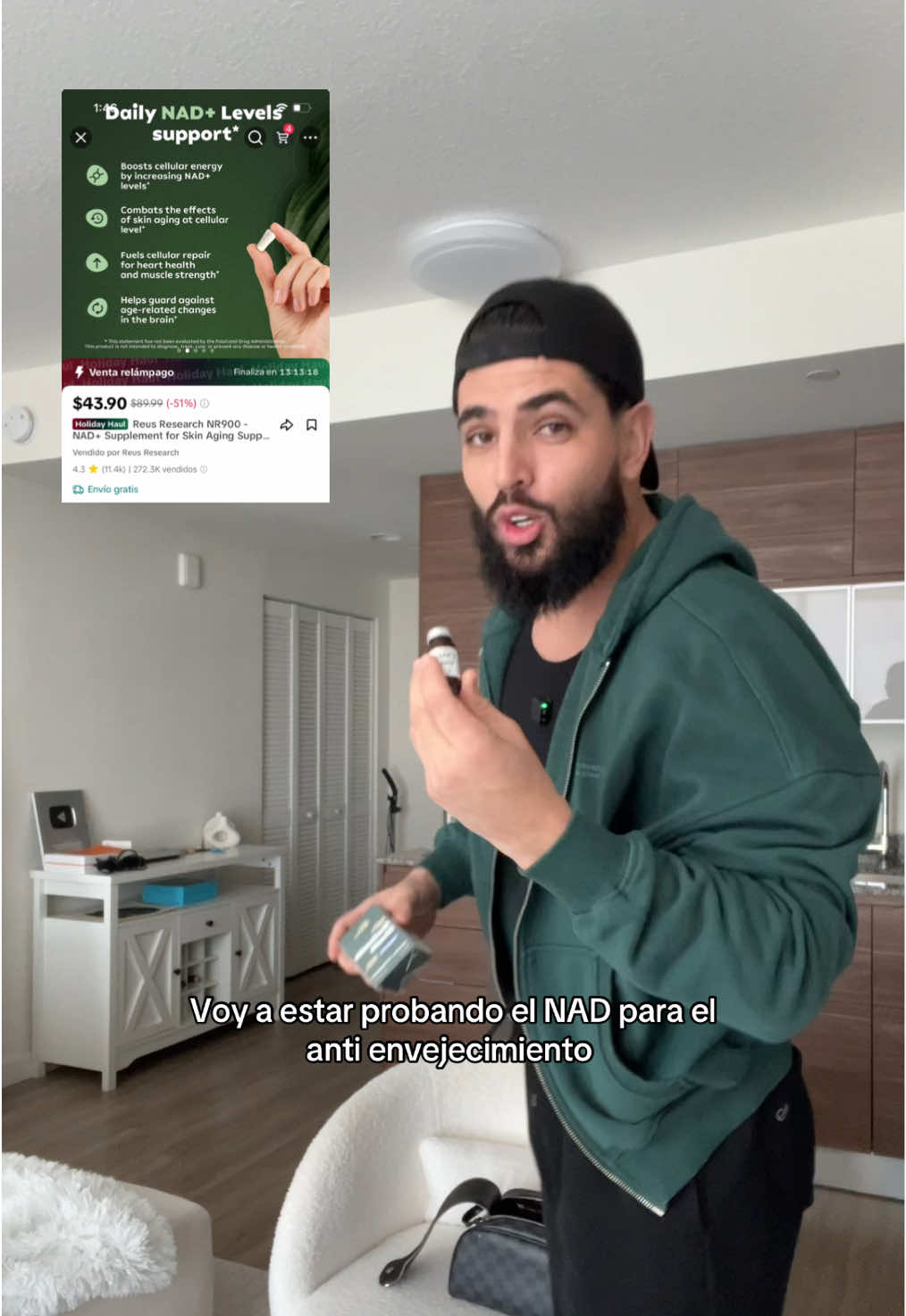 Voy a estar probando el NAD para el anti envejecimiento  Si alguno ya lo probo dejeme su comentario y su opinión 🤝 #nad #nadsupplement #SelfCare #nicotinamide #riboside #skin 