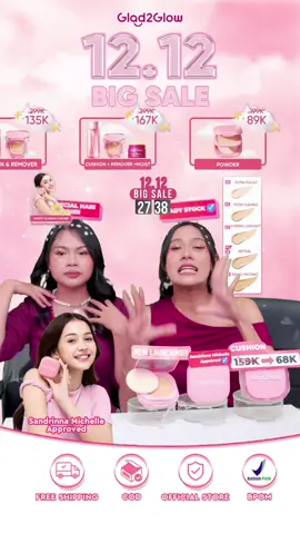 ❤️WELCOME TO 12.12 BIG SALE BESTIE!! HARGA ANJLOK SEPANJANG TAHUN!! CUSHION CUMA 60RB AN AJA!! Buat kamu yg mau langsung segerakan sekaranggg🔥#glad2glow #promo #promodesember #glowingskin #cantik #skincare #skincareroutine #healthyskin #cushion #glad2glow #mixberry #panthenol #fullcoverage #waterproof #1212bigsale #promoguncang1212 