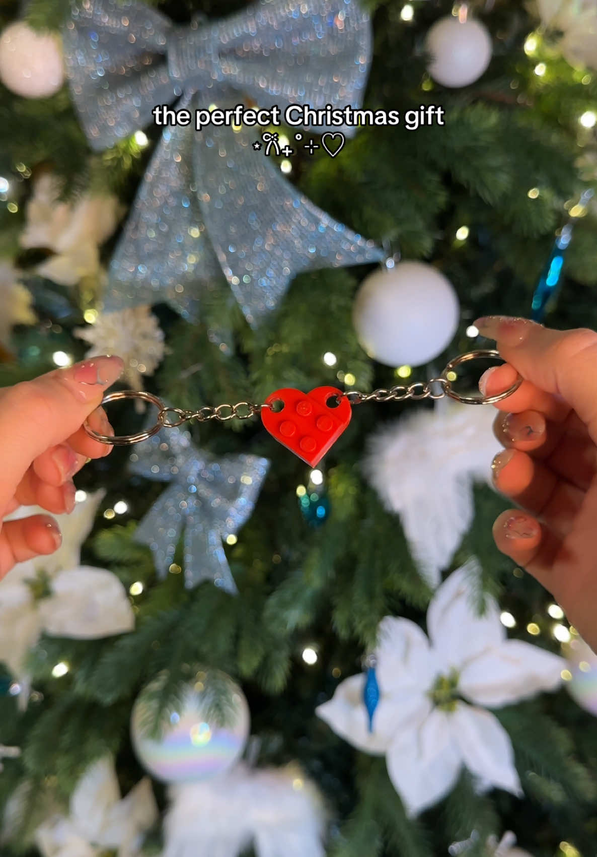 So small but so meaningful 🥺 #legokeychain #heartkeychain #christmasgift #couple #Relationship 