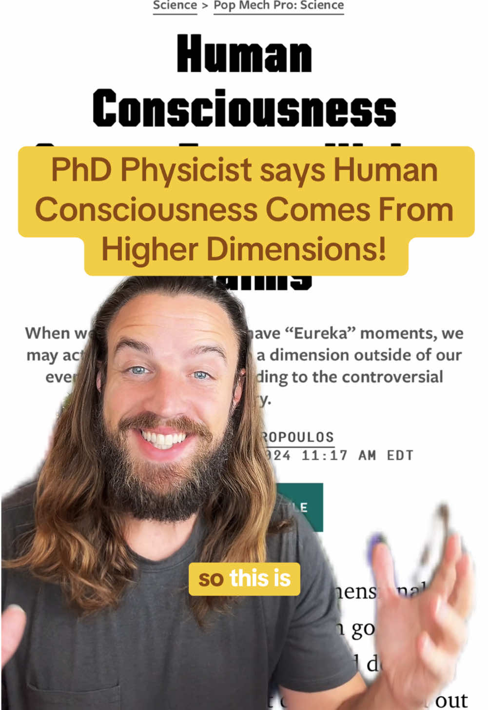 PhD Physicist says Human Consciousness comes from Higher Dimensions!😇🙏 @Dan The Happiness Coach #greenscreen #higherconsciousness #humanconsciousness #higherdimensions #consciousness #5d #5dconsciousness #realityshift #god #source #tunein #higherself #sourceenergy #spirituality #spiritual #spiritualtiktok #science #scienceismagic #physics #physicist #oneness #field #fyp #fy #fypシ 