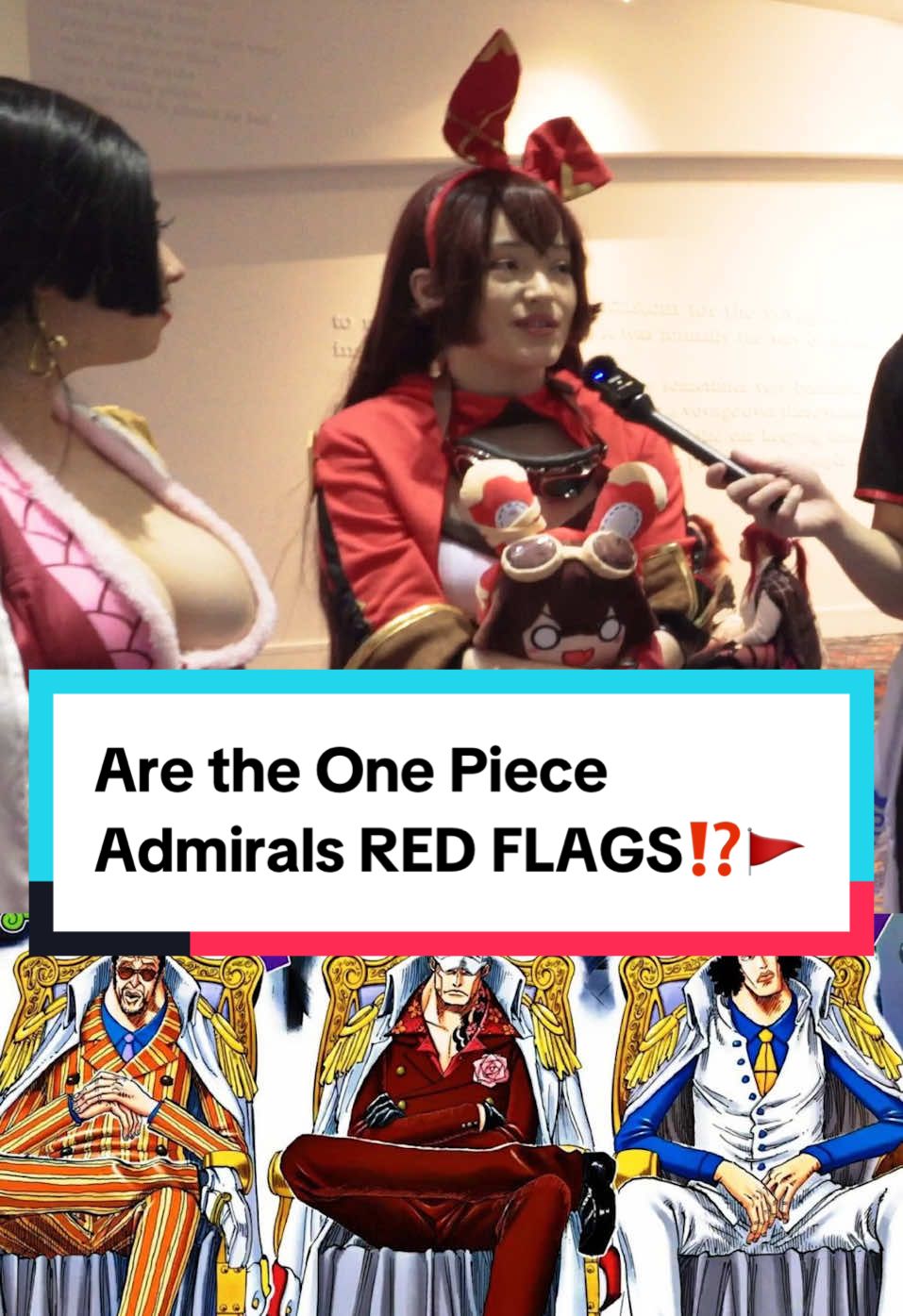 Are the One Piece Admirals RED FLAGS⁉️🚩 Akainu DEFINITELY is a red flag. Kuzan and Kizaru I can let slide cuz they’re just doing their job and aren’t as hot-headed as the Donut Maker 😮‍💨 What do you think? 💭 Follow for more anime content ✨ • • • #anime #animetiktok #animefan #animefyp #onepiece #onepieceanime #onepiecefan 