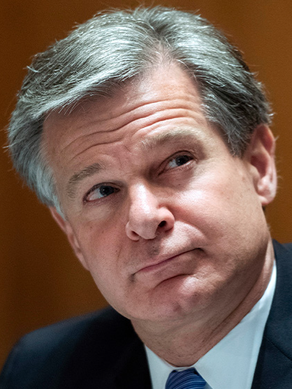 FBI Director Chris Wray said he is stepping down at the end of the current Biden administration. #fbi #trump