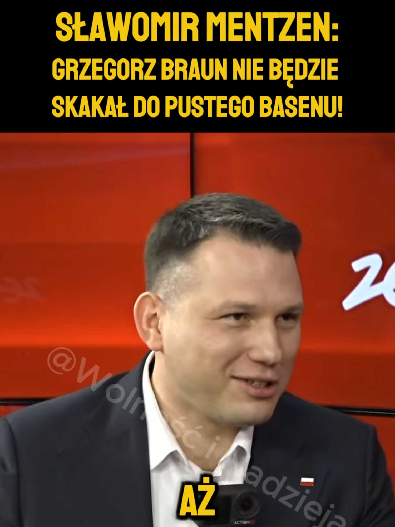 Sławomir Mentzen: Braun nie będzie skakał do pustego basenu! #konfederacja #mentzen #braun #polityka