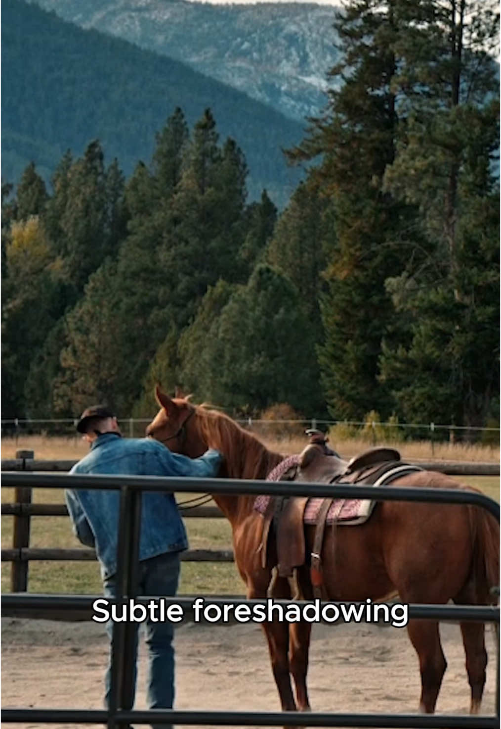 Not-so-subtle foreshadowing: Jimmy's okay! #YellowstoneTV #JimmyHurdstrom #JeffersonWhite #Horses #HorseTok #DuttonRanch #Foreshadowing #BTS #TVClips 