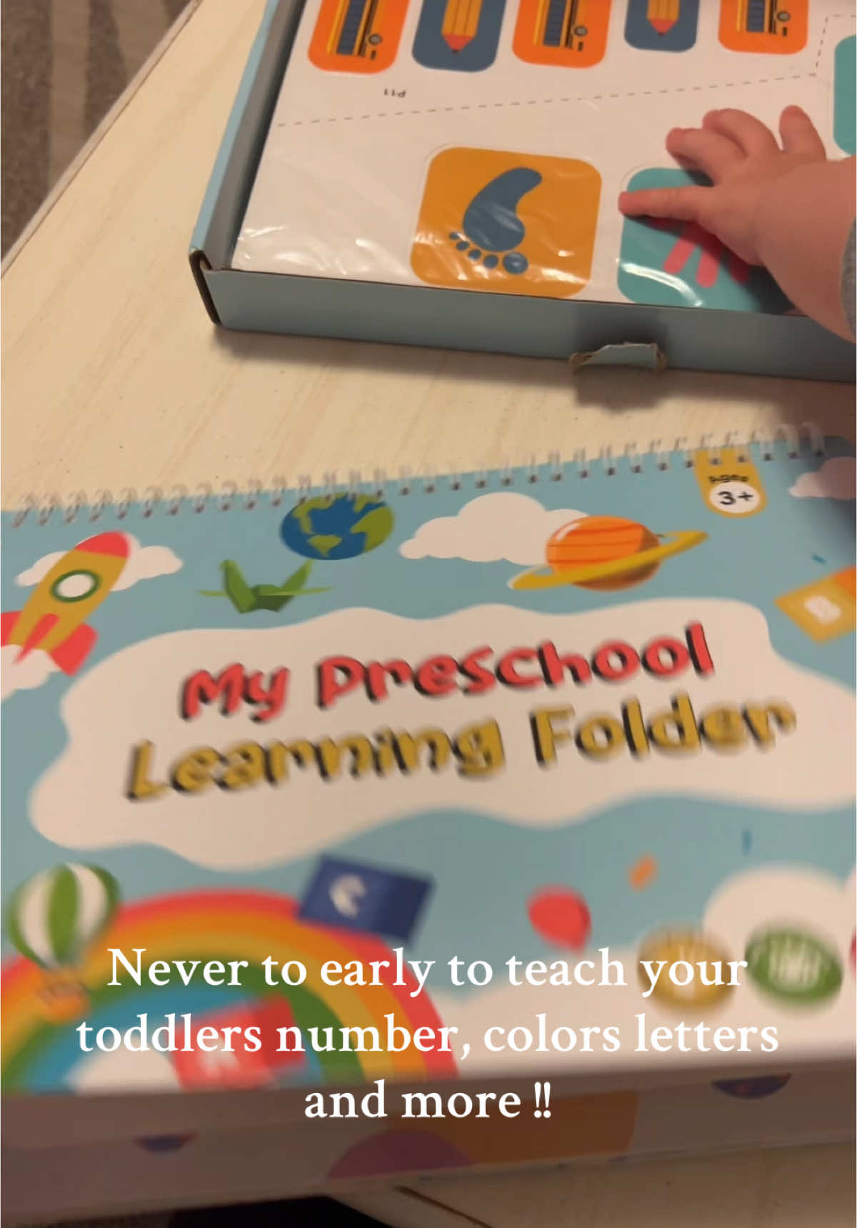 She sure isnt 3 yet but still a good way for her to learn new things!