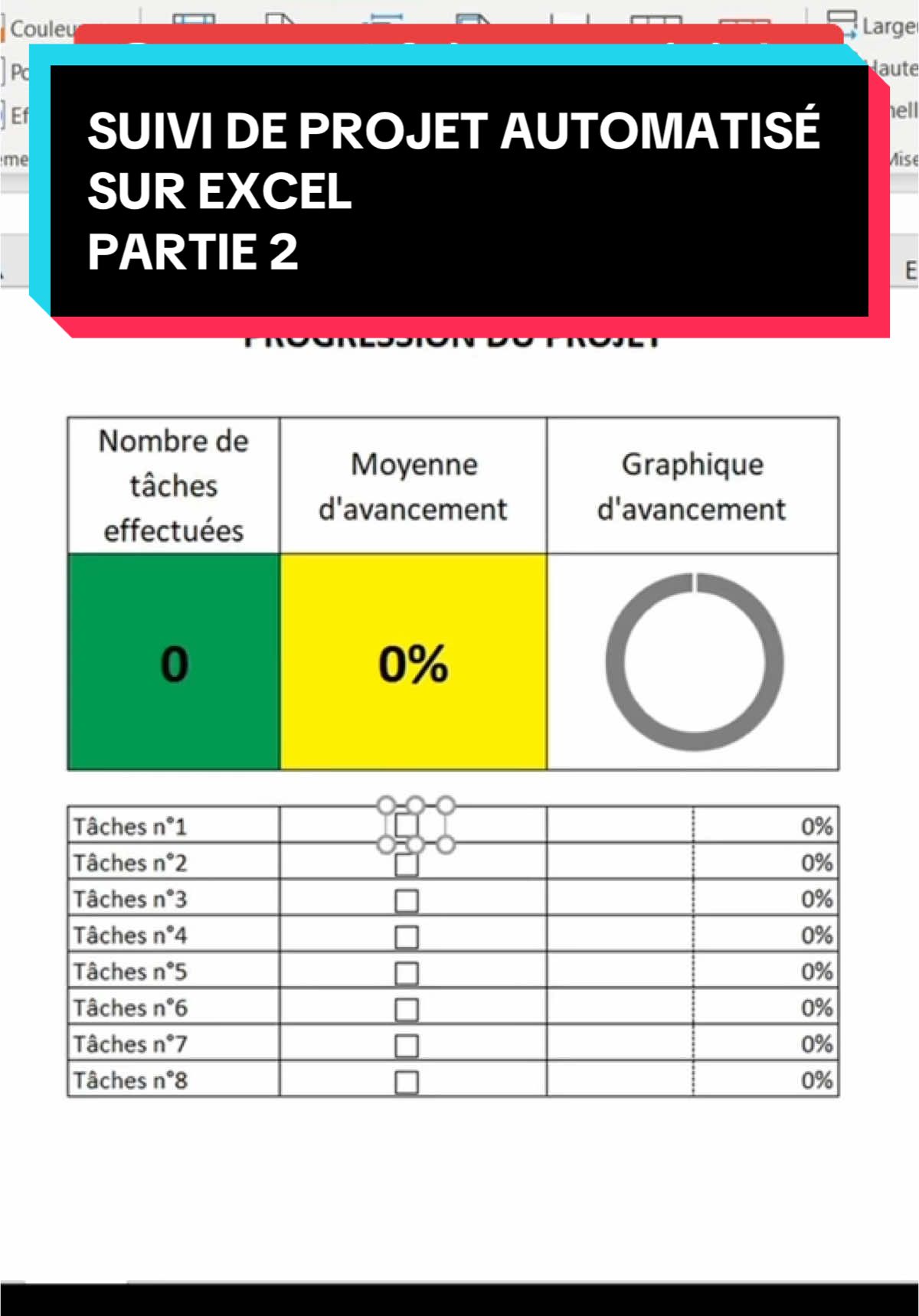 Tuto et astuce sur Excel !  Je te montre comment faire un suivi de projet interactif sur Excel automatisé, pour debutants ! Ideal pour présenter un bilan et impressionner son boss ou son superieur N’hesite pas à m’envoyer un DM si tu as une demande particulière #ExcelTips #TutorielExcel #AstuceBureau #Productivité #DébutantsExcel #FormationGratuite #TableurFacile #ApprendsAvecMoi #ExcelPourTous 