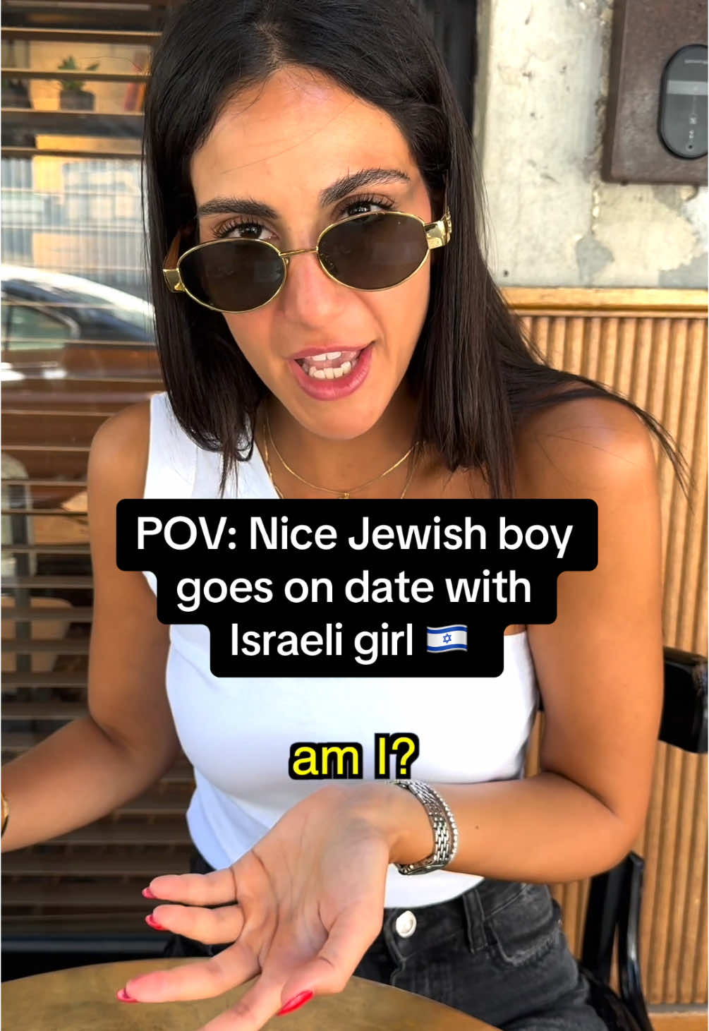 So out of his depth 😂🇮🇱 #israel #israeli #telaviv #tlv #telavivcity #tlvfood #dating #jewish #jewsoftiktok #jewishgirl #jewishboy 