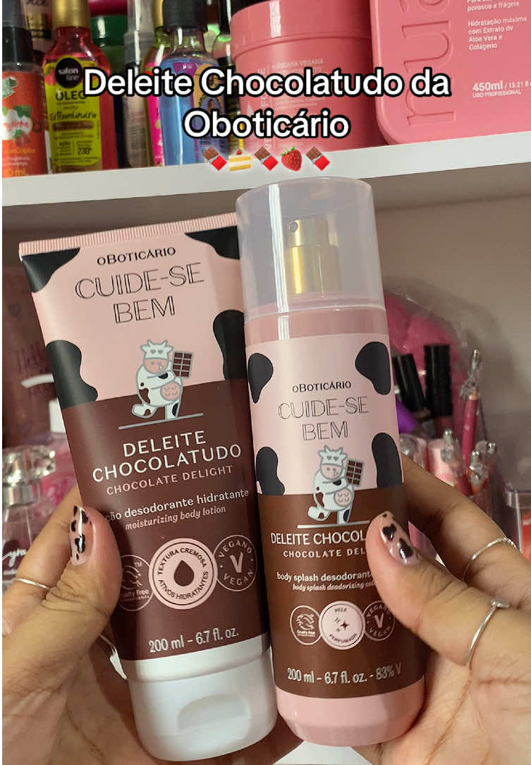 Meu mais novo Cheirinho Deleite Chocolatudo Oboticário #perfumecollection #deleite #deleitechocolatudo #perfumefeminino #cheirosa #oboticario #perfumaria 