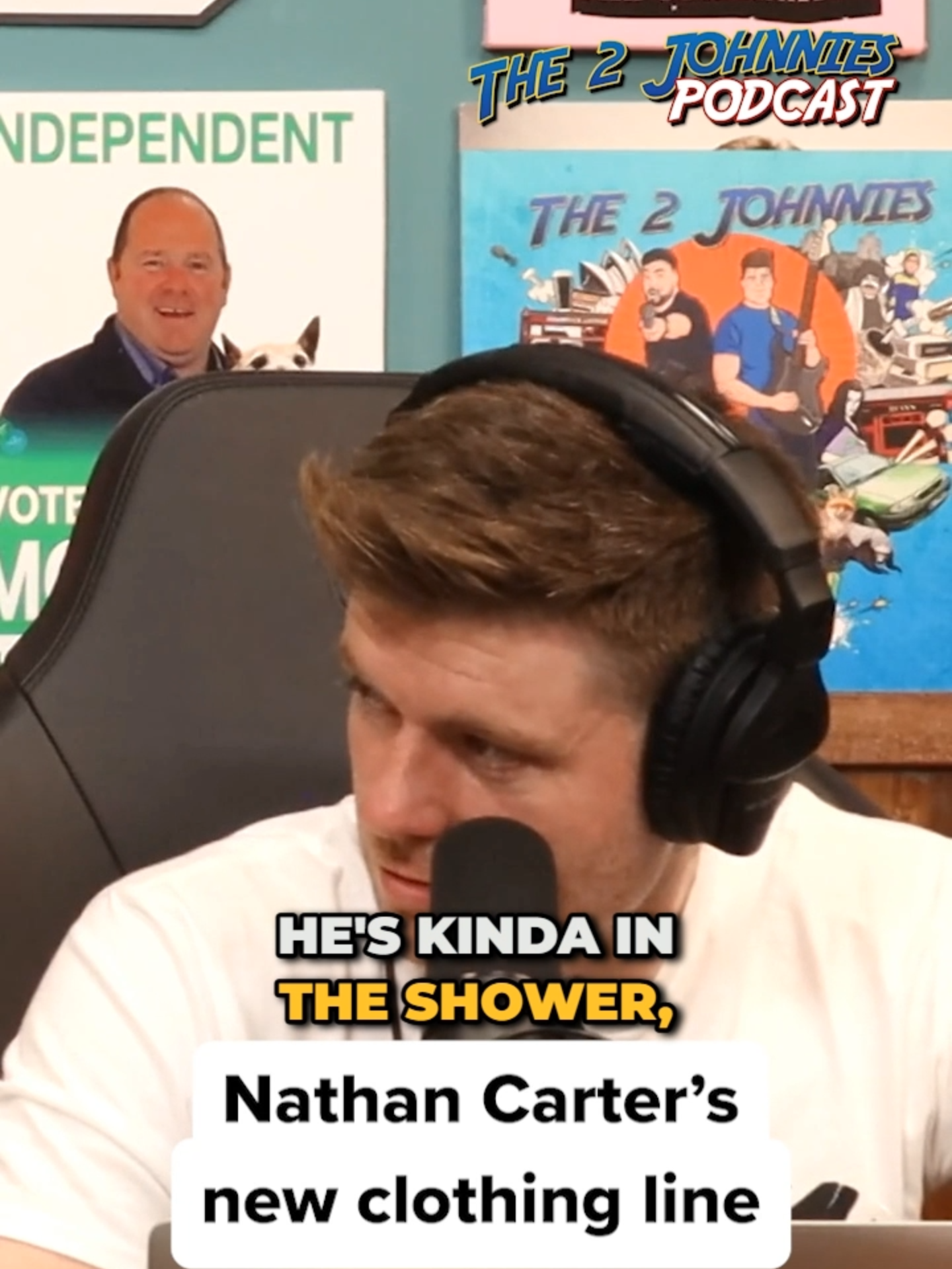 When we found out about our friend Nathan Carter's new clothing line on ep.346 of The 2 Johnnies Podcast! @iamnathancarter #nathancarter #carterclothing #the2johnniespod #irish #irishcountrymusic #wagonwheel