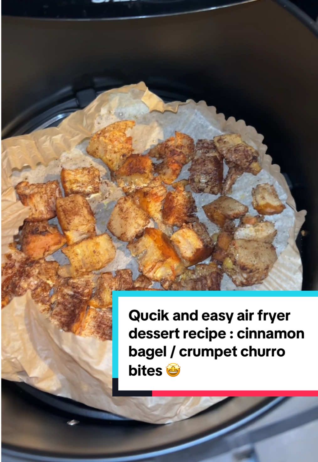 #stitch with @Islam cinnamon bagel churro bites but crumpet edition… 🤩 #airfryer #airfryerrecipes #easy #EasyRecipe #easyairfryerrecipes #quick #quickairfryer #dessert #cinnamon #bagel #crumpet #bagelchurrobites quick and easy air fryer recipes , quick air fryer dessert , cinnamon , churros , air fryer bagel churro bites